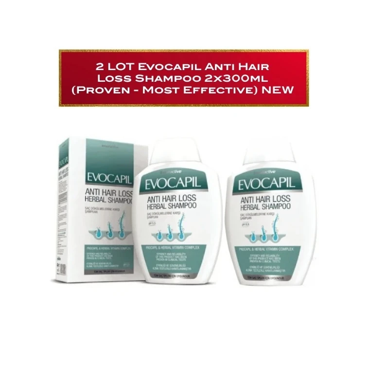 Evocapil Anti Hair Loss Shampoo 2x300ml (Proven - Most Effective)