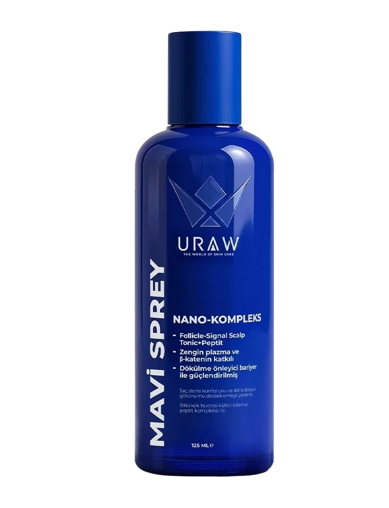 URAW Blue Hair Spray – Advanced Anti-Hair Loss Treatment (125ml)
