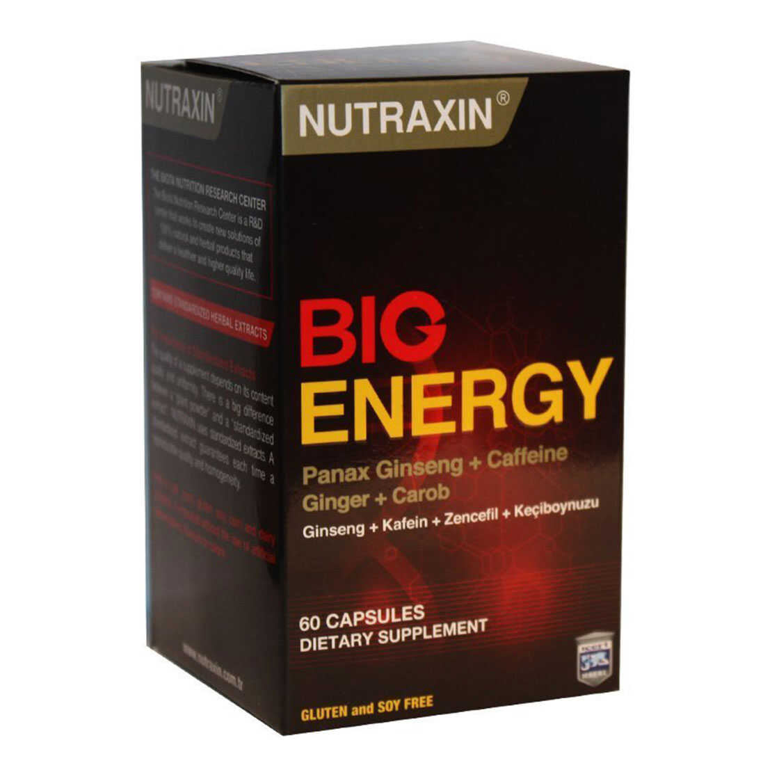 Nutraxin Ultra Men L-Arginine & Panax Ginseng Dietary Supplement - 60 Tablets