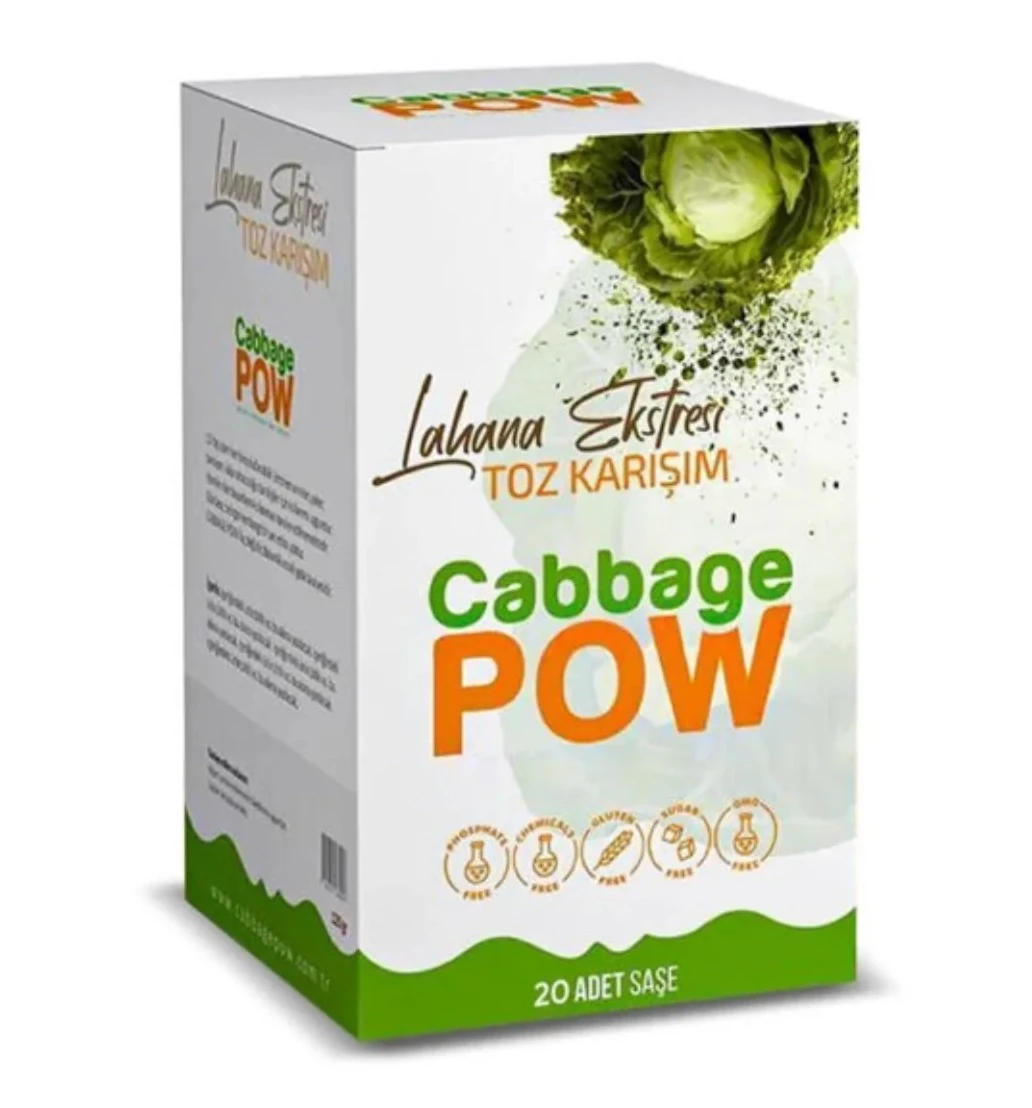 CABBAGE POW Cabbage Powder Detox Tea with Cabbage Extra - 20 sachets