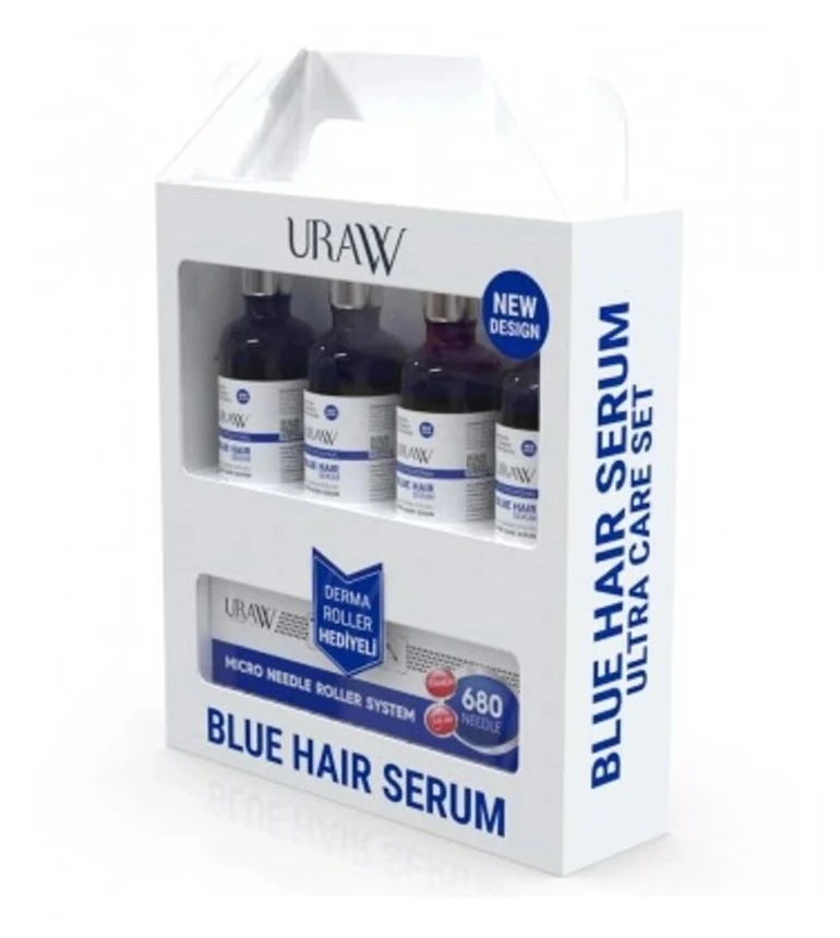 مجموعة السيروم الأزرق لتساقط الشعر الأصلي من أوراو 