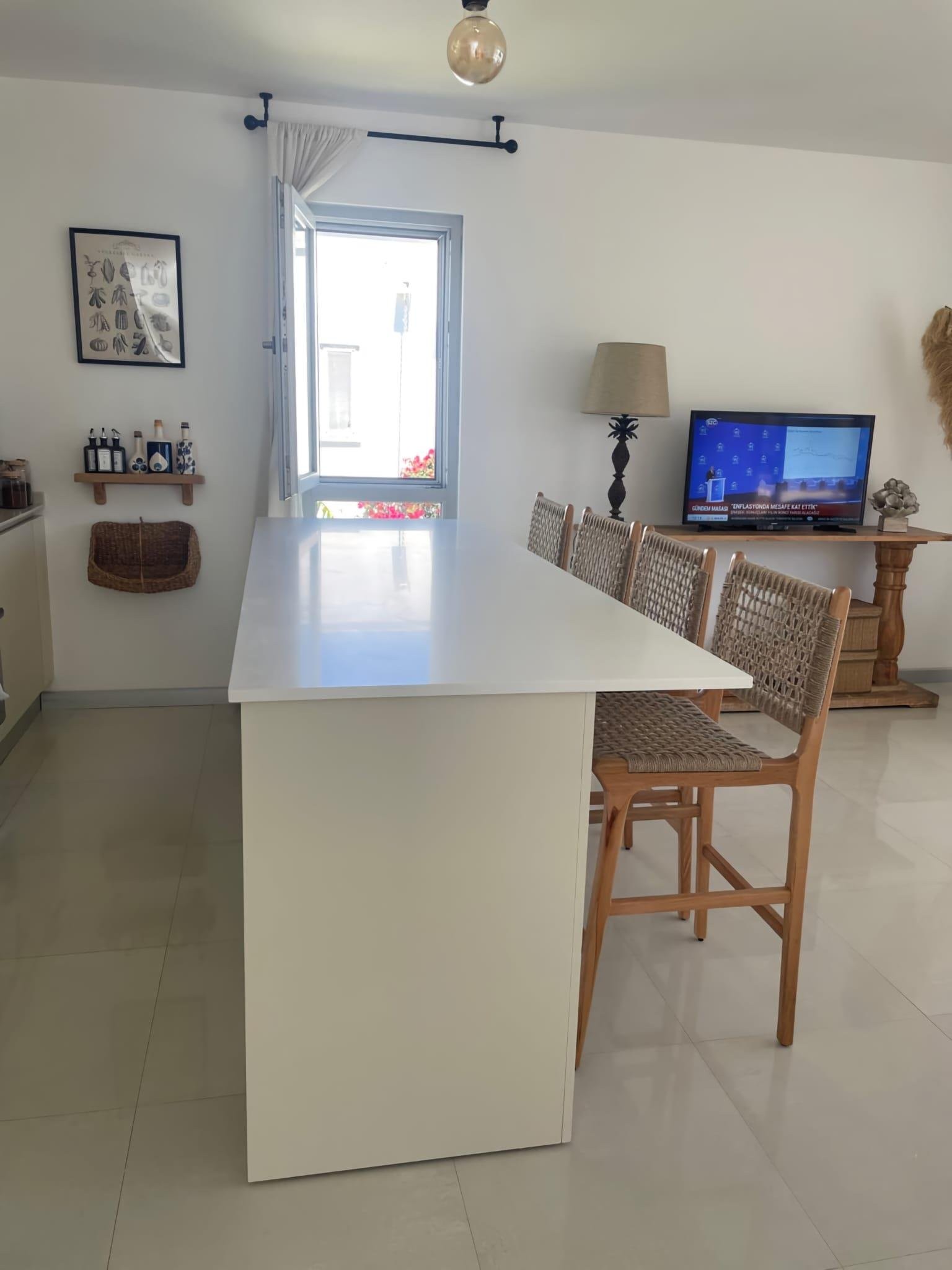 Marin Jüt İp Bar Sandalyesi