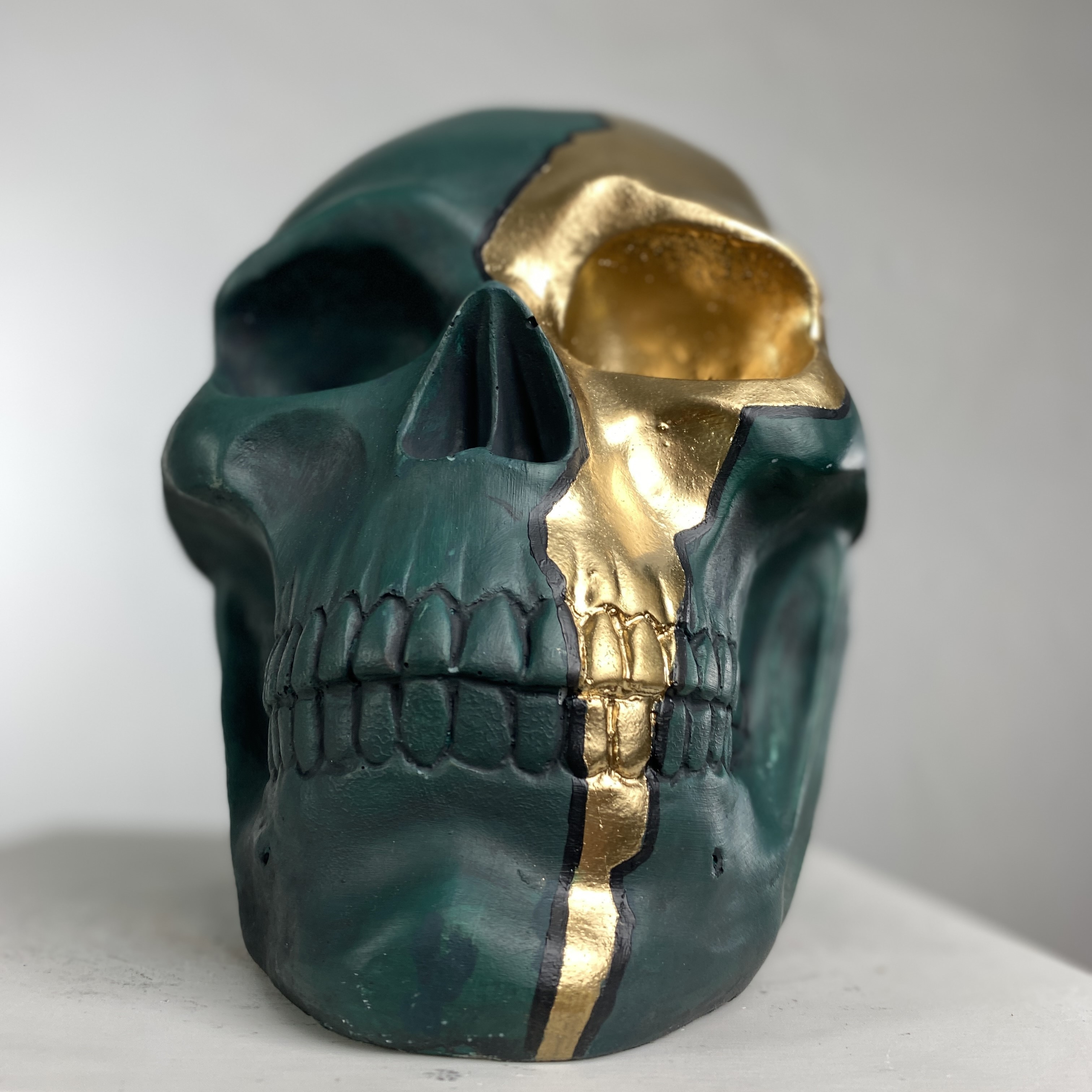 Skull Golden Rift Heykel