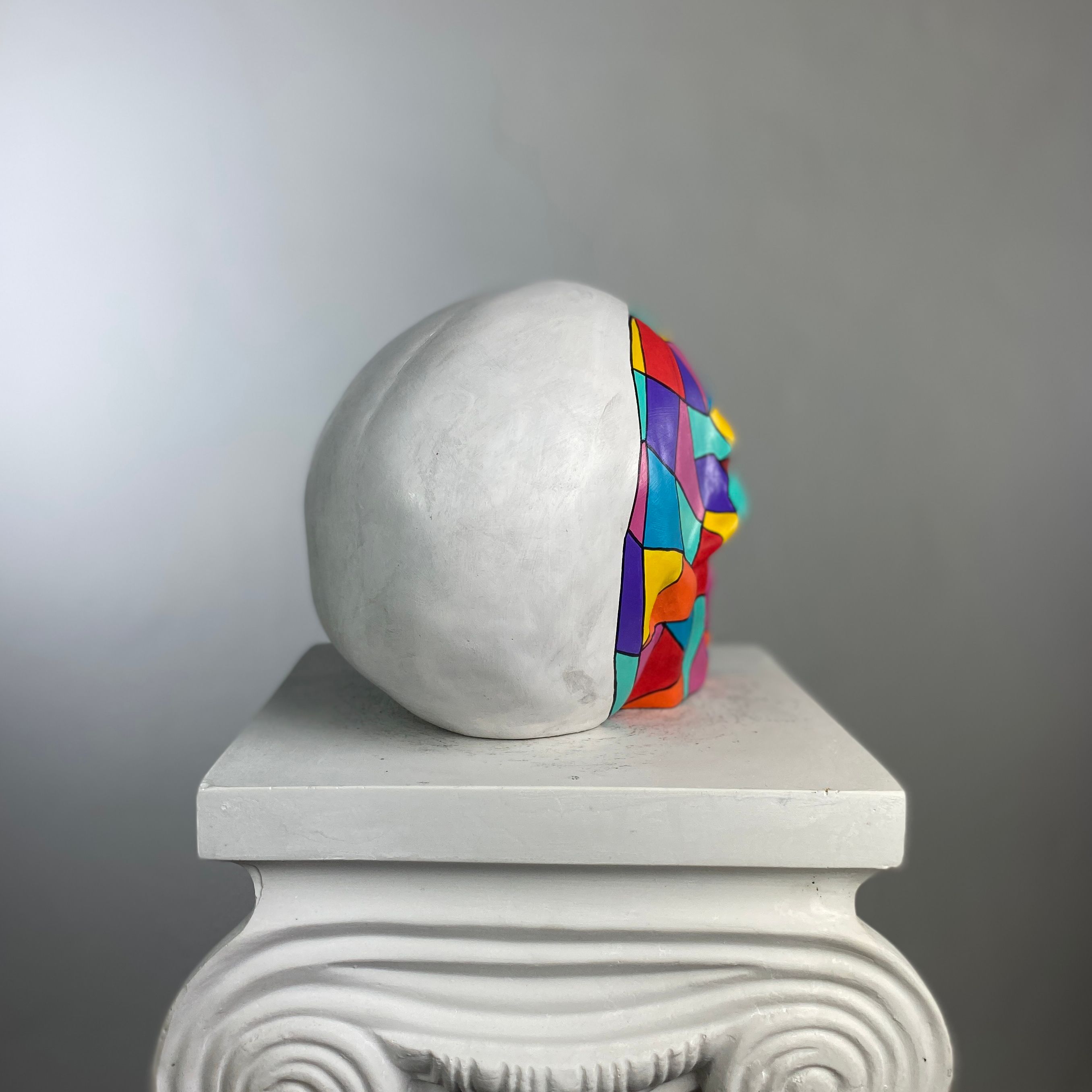 Skull Cubic Heykel