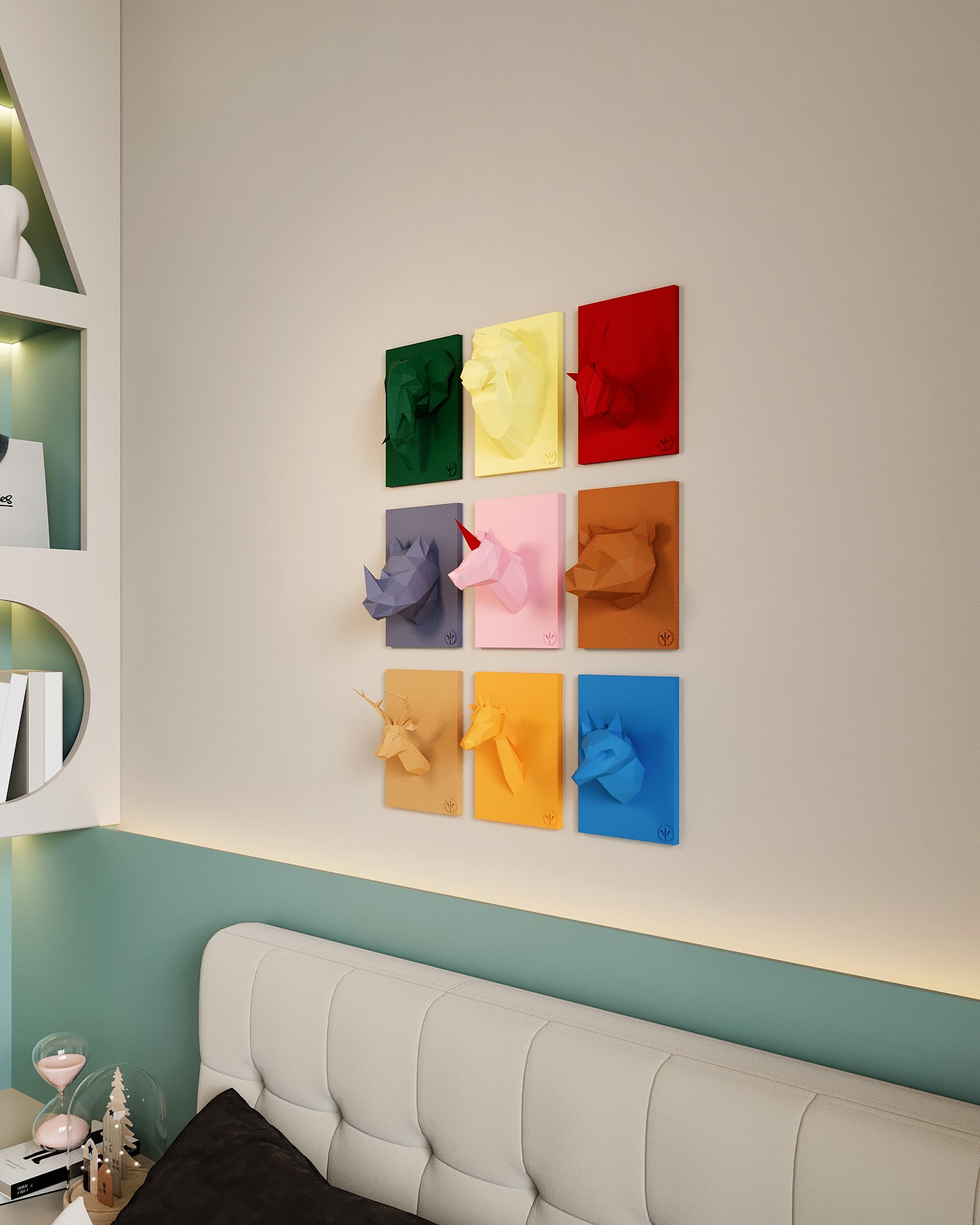 9’lu Set Büst Duvar Panoları (Small)