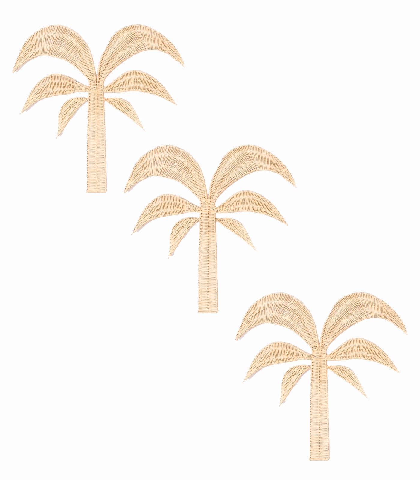 Palm Rattan Duvar Dekoru