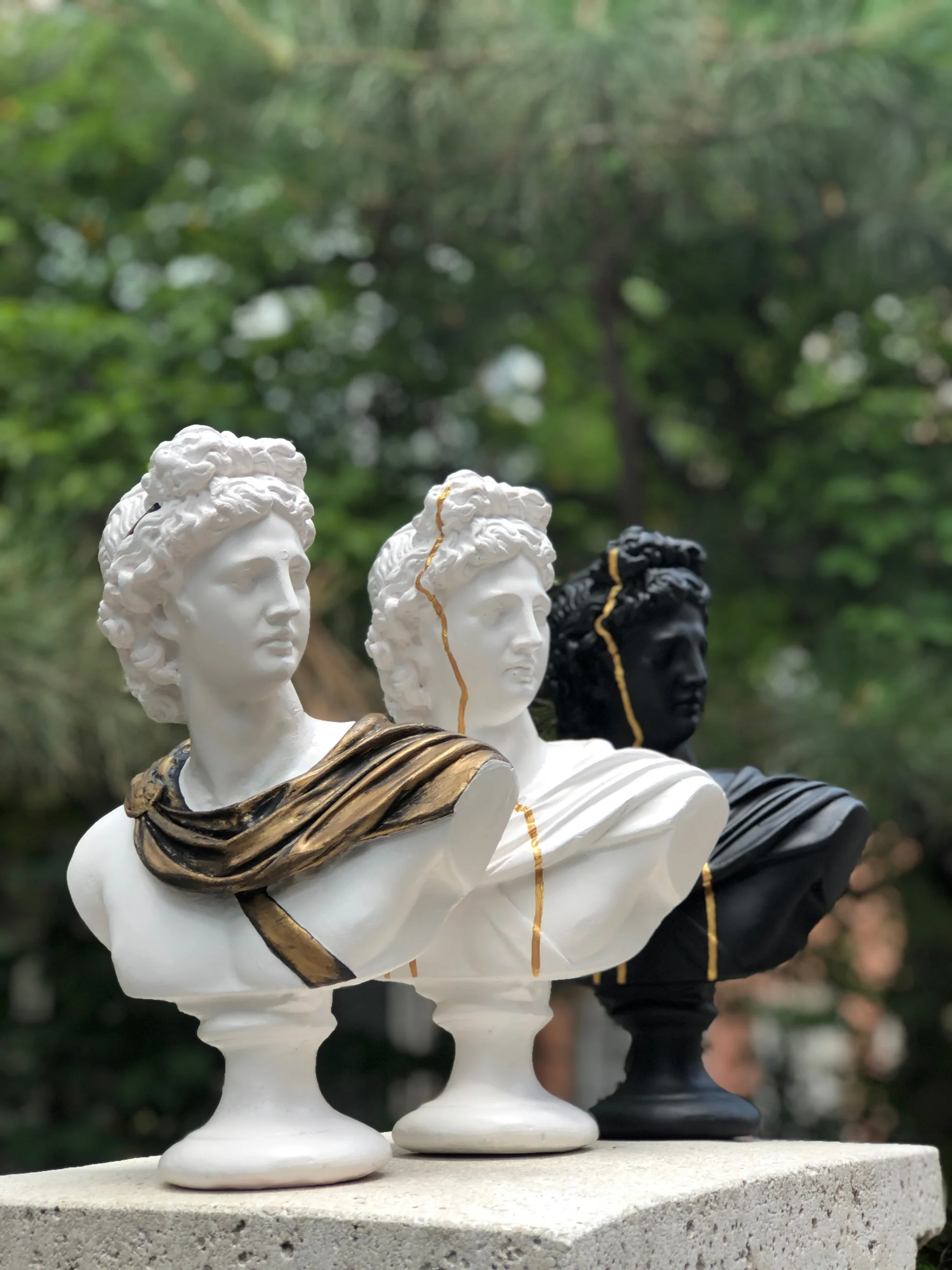 Apollo Golden 3'lü Heykel Seti