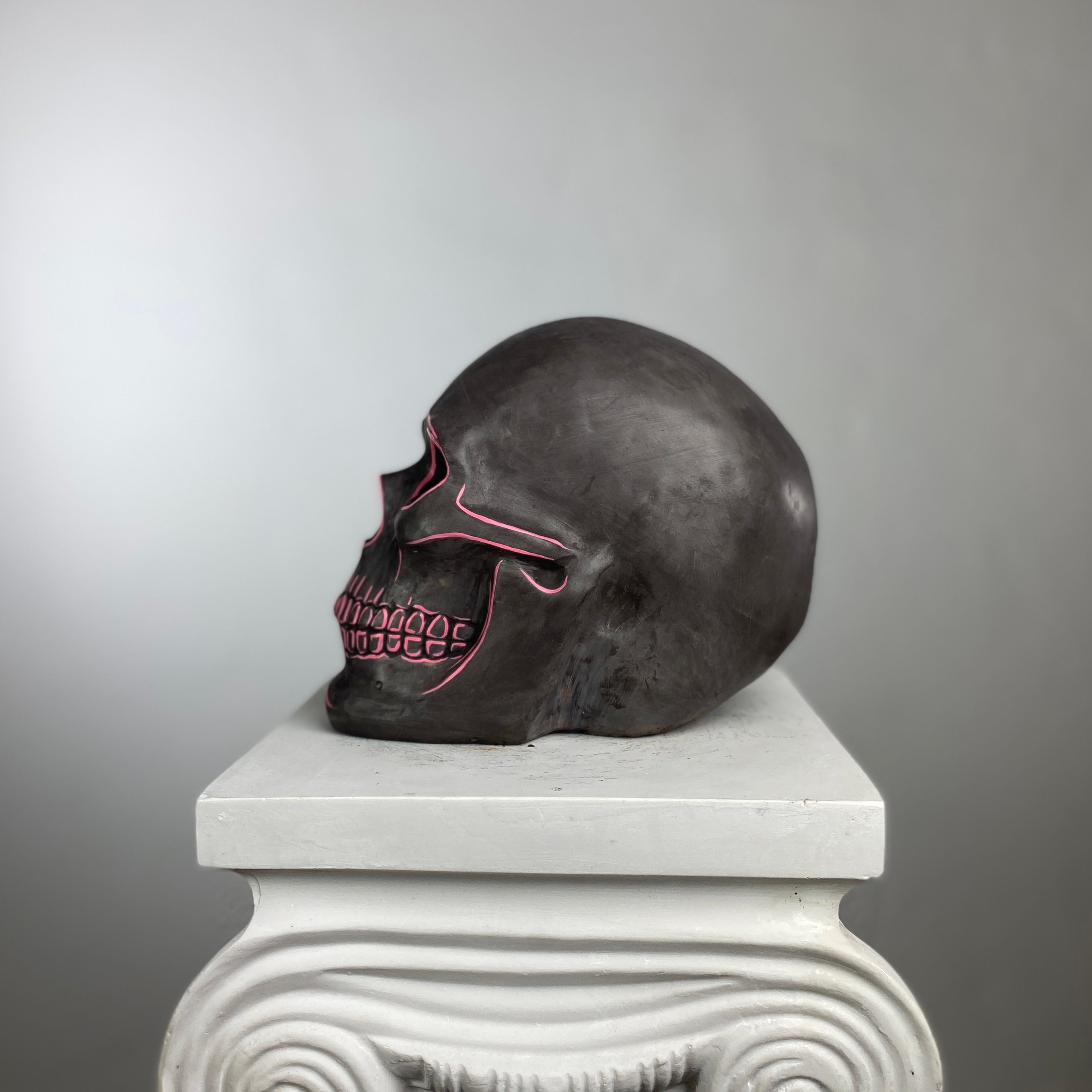 Skull Neon Heykel