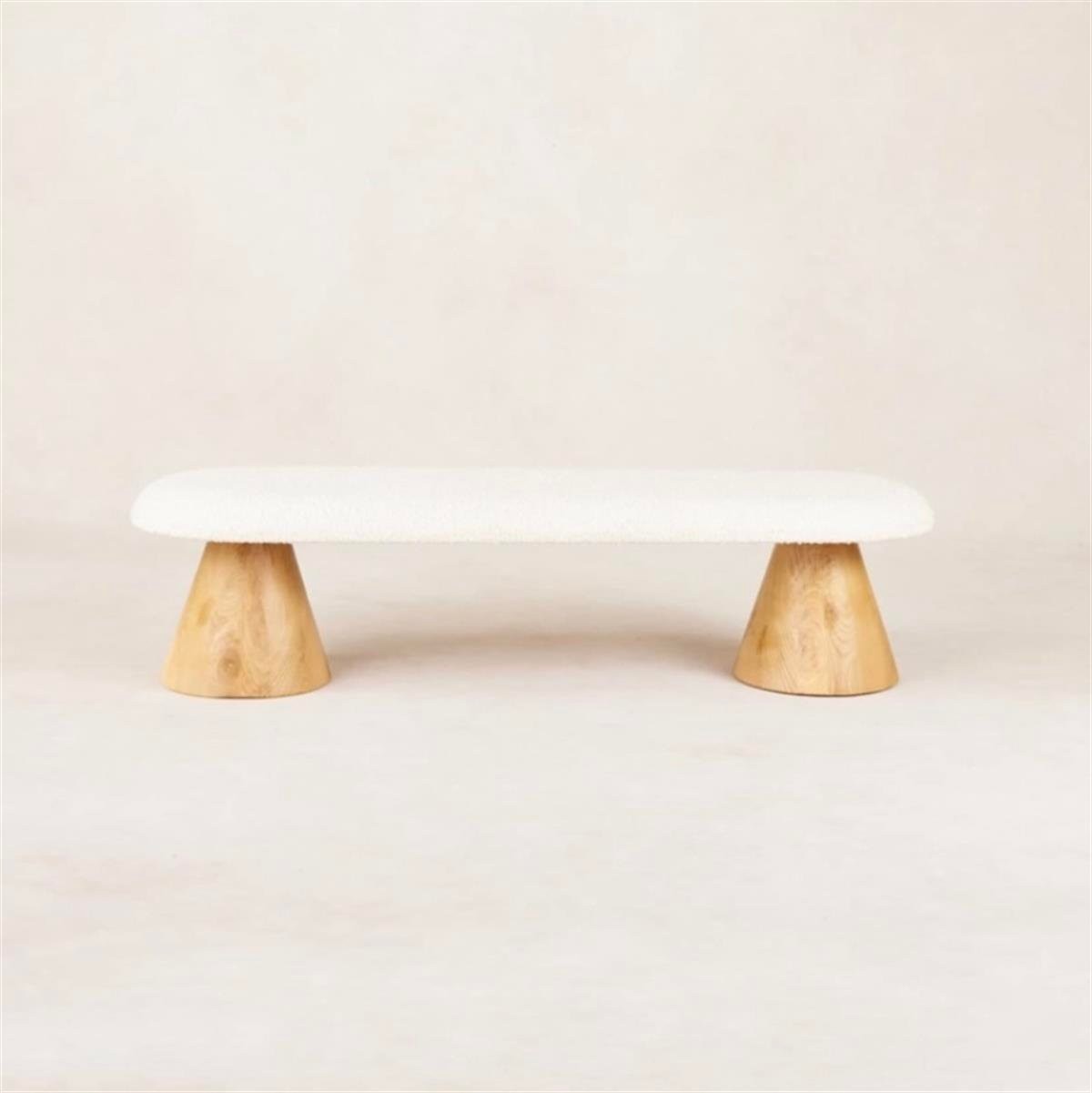 Doğal Ahşap Konik Bench
