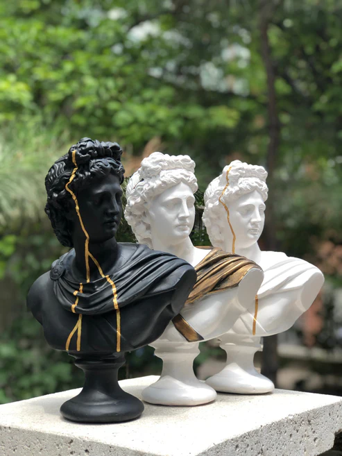 Apollo Golden 3'lü Heykel Seti - Apollo Set