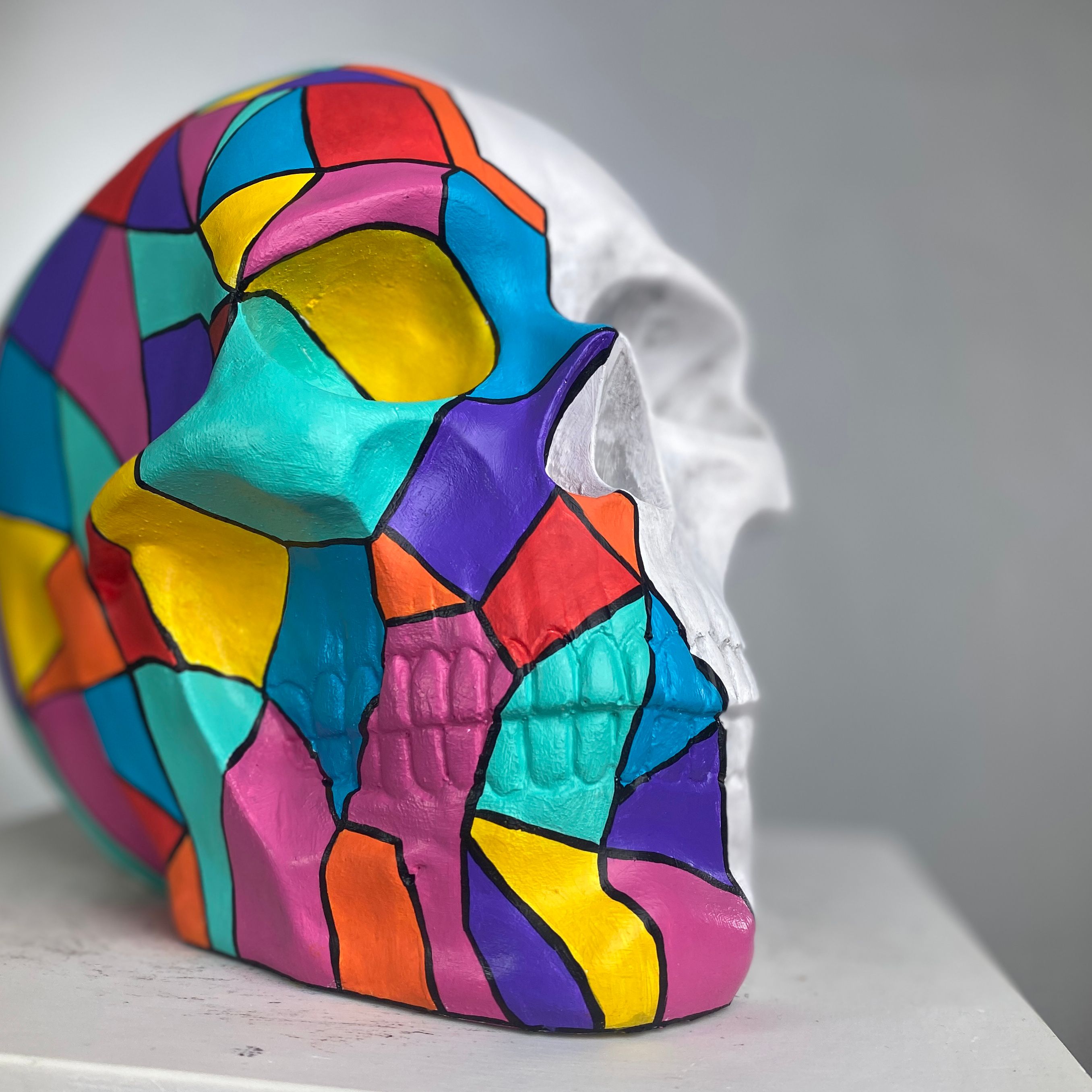 Skull Cubic Heykel