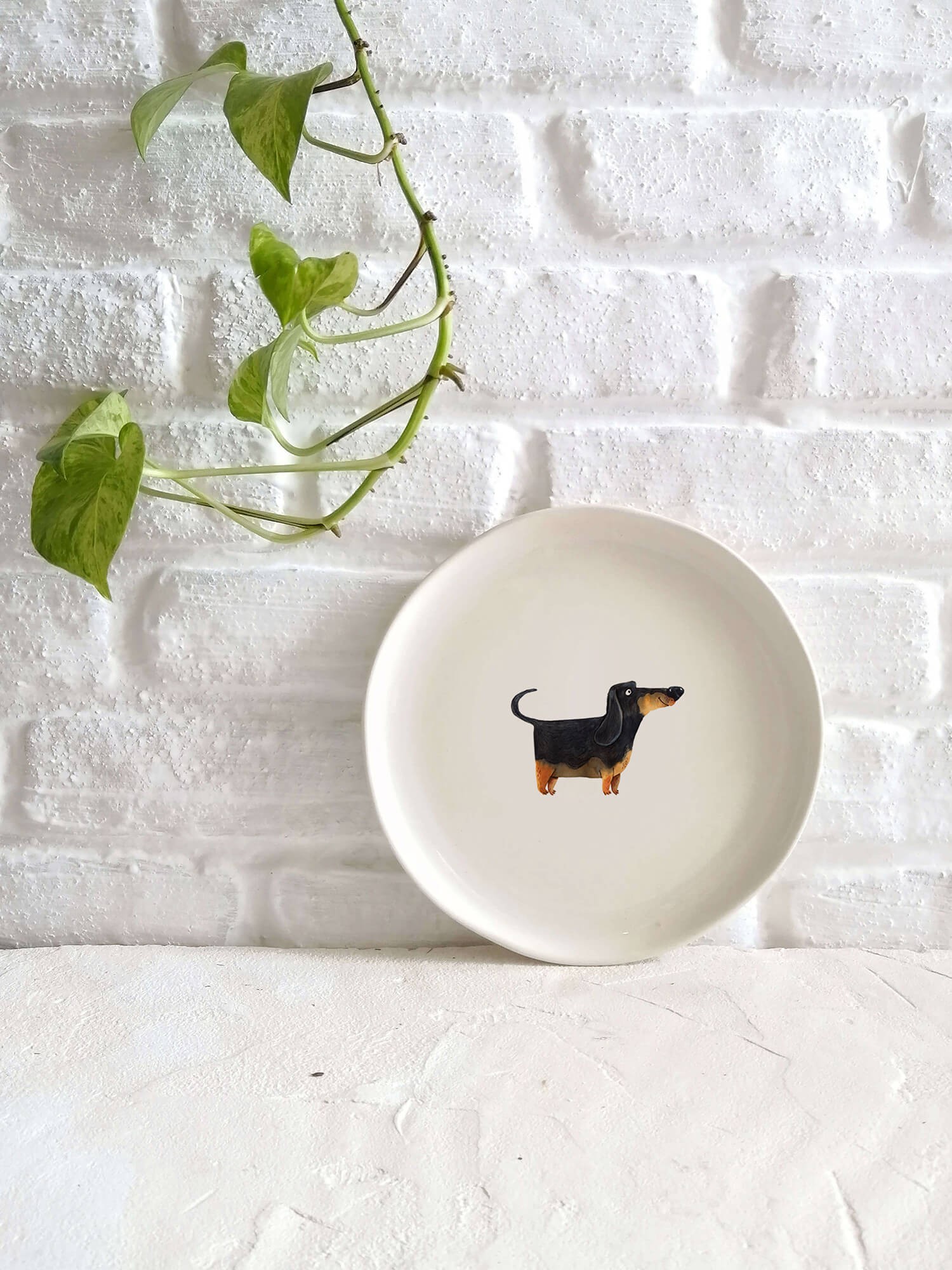 Minimal Hayvan Tabak - Köpek