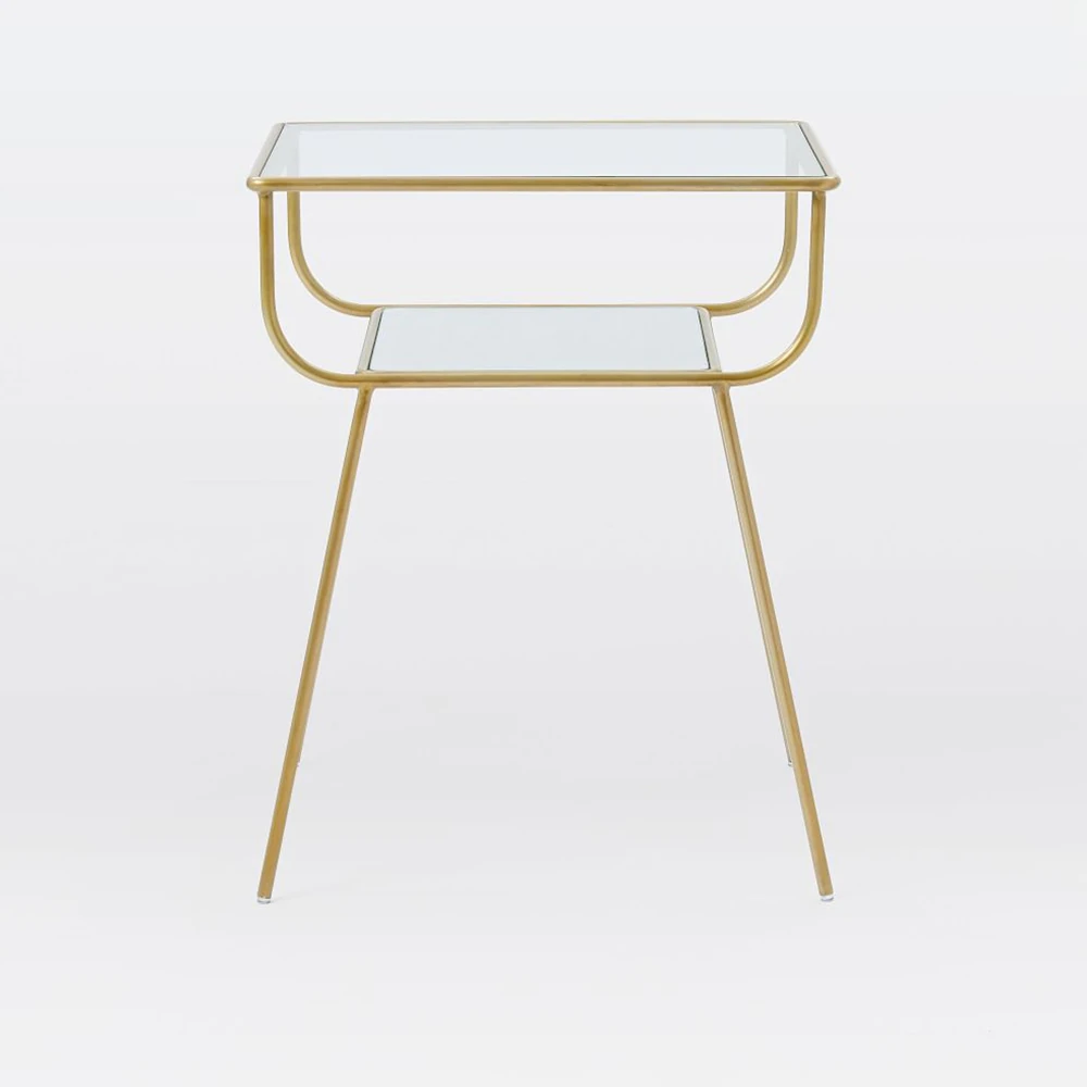 Gold Geyik Yan Sehpa