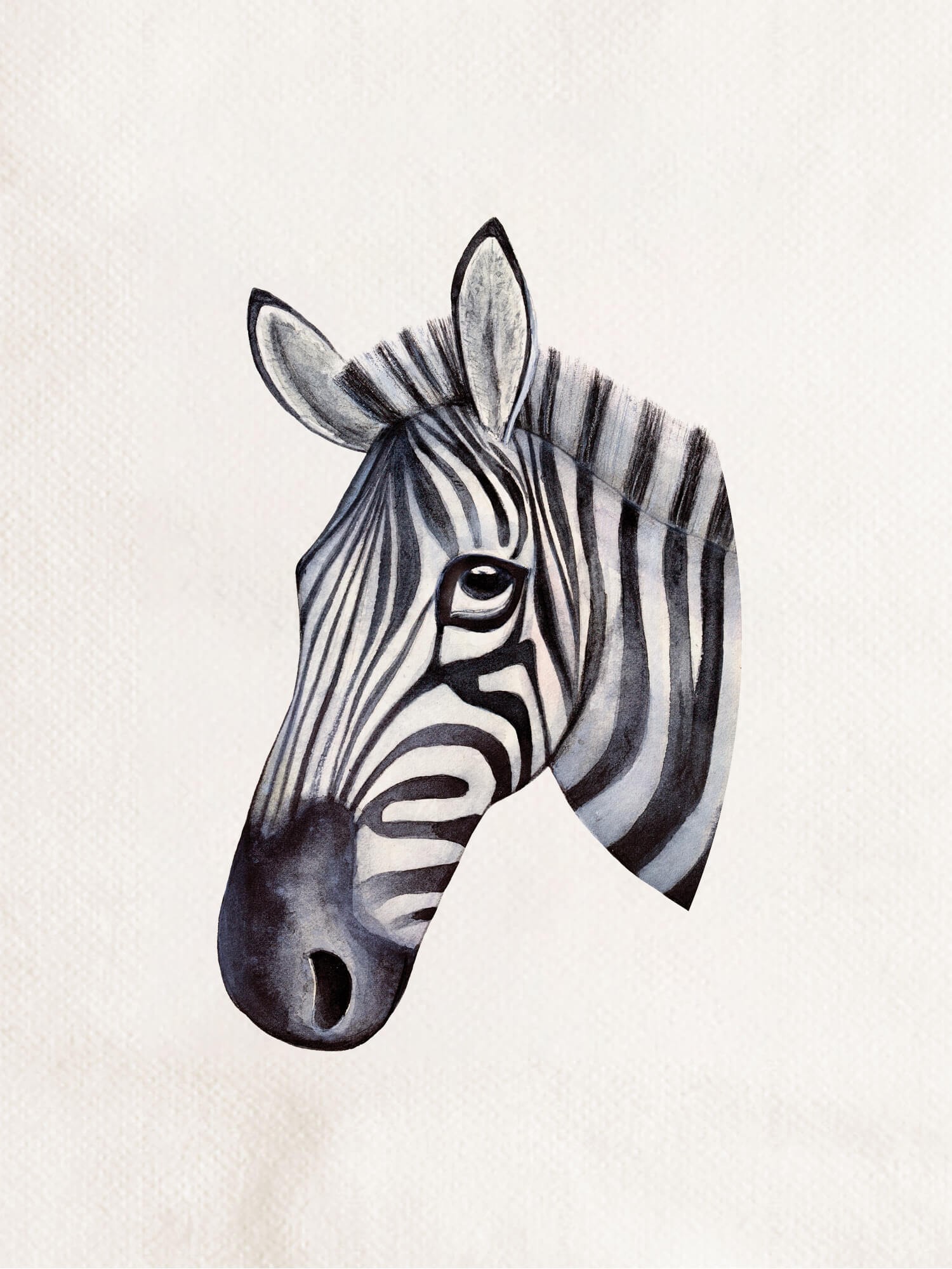 Minimal Hayvan Tabak - Zebra