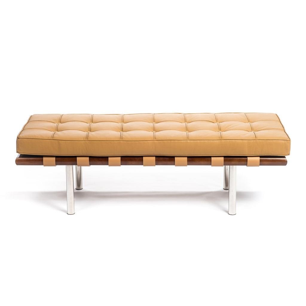 Rove Metal Deri Bench - Koyu Sarı