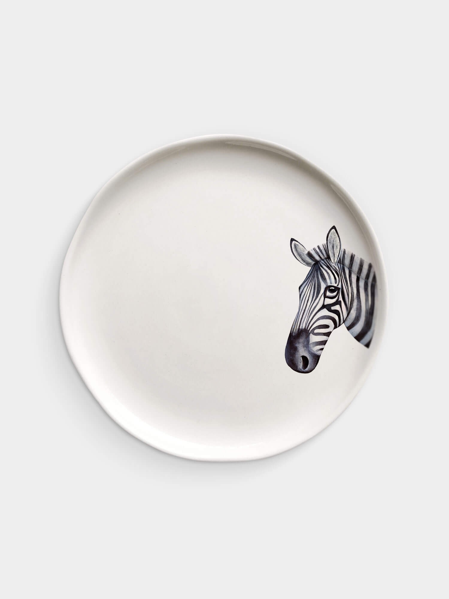 Minimal Hayvan Tabak - Zebra