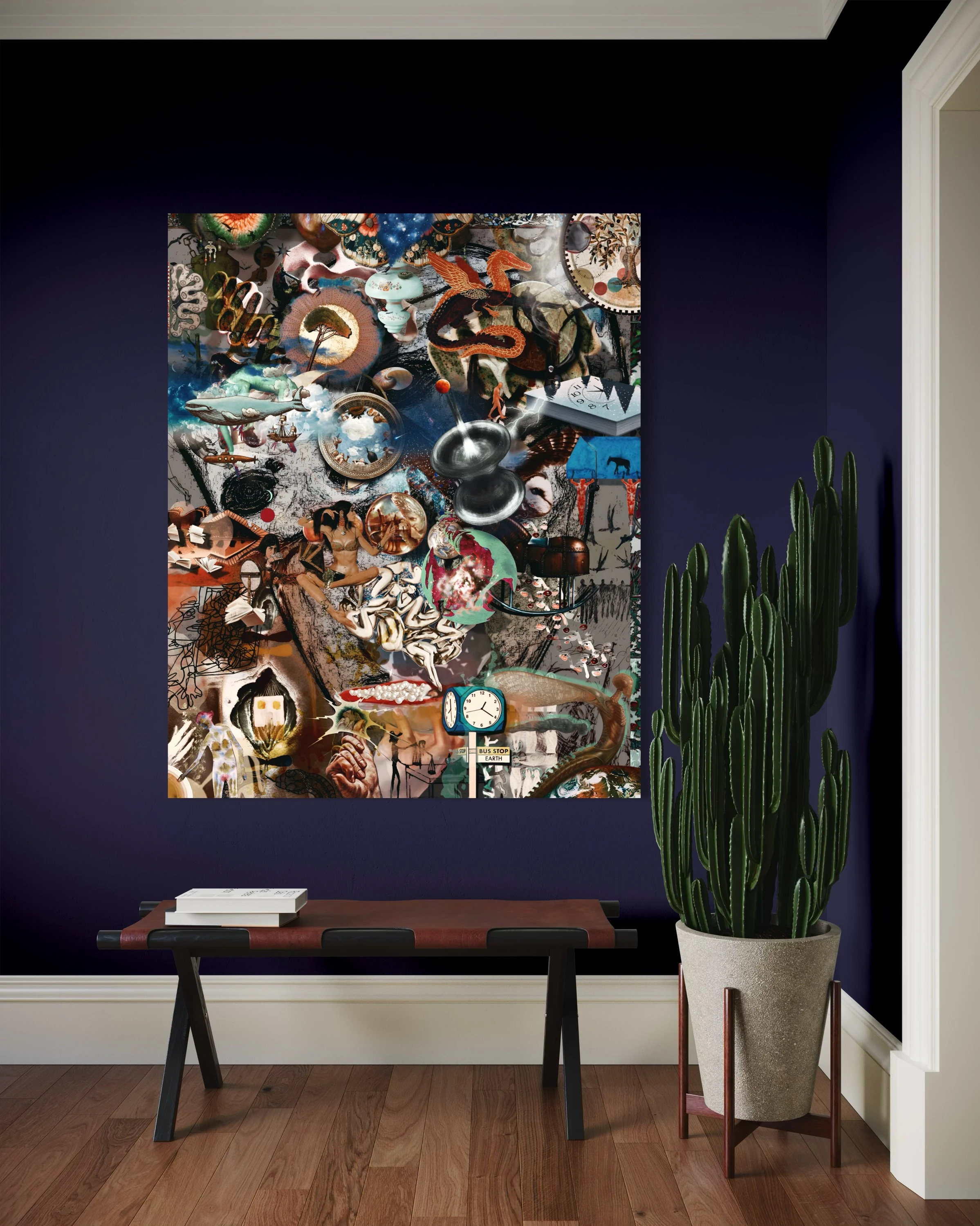 Bus Stop Earth Tablo