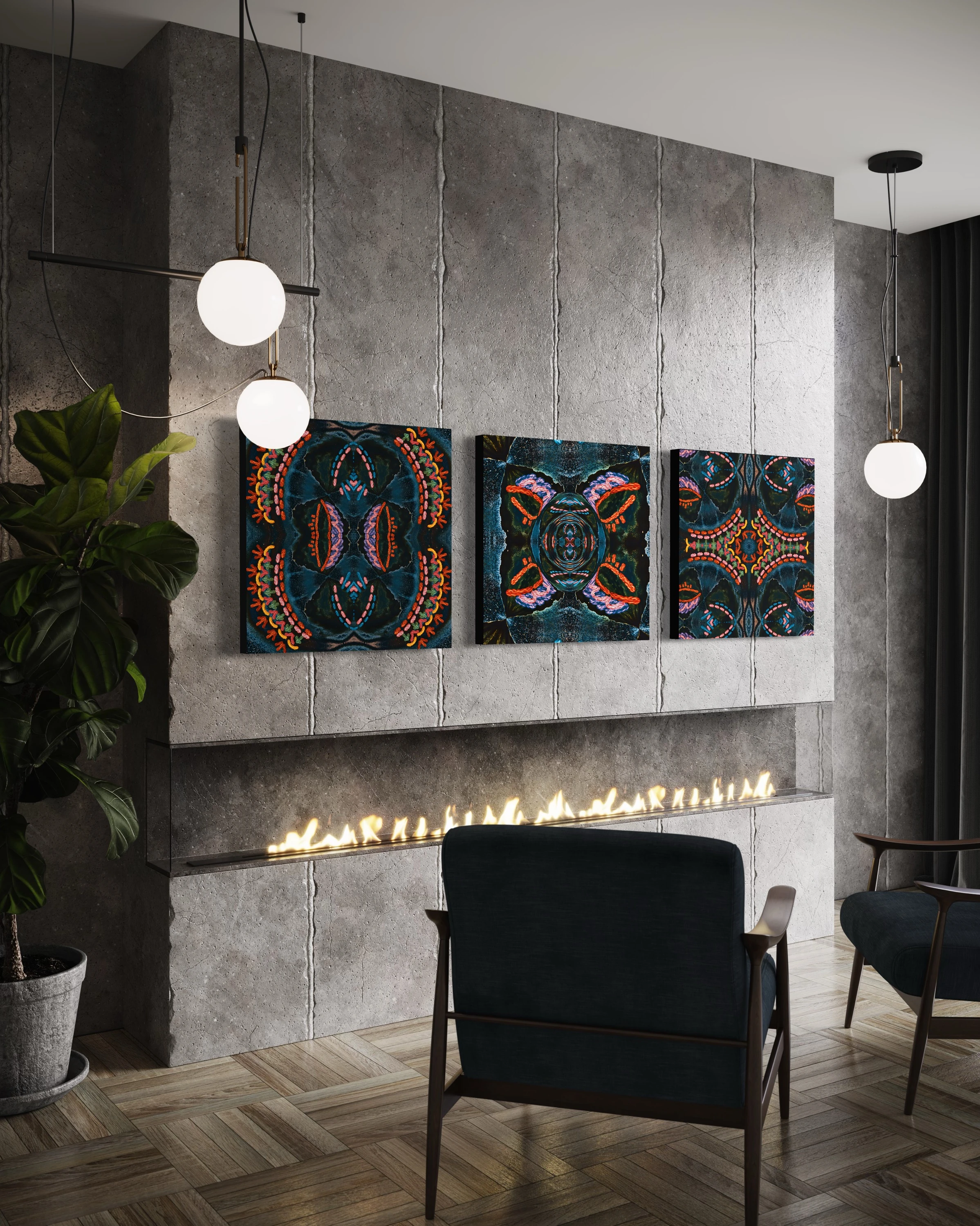 Eyes Wide Shut 3'lü Set Tablo