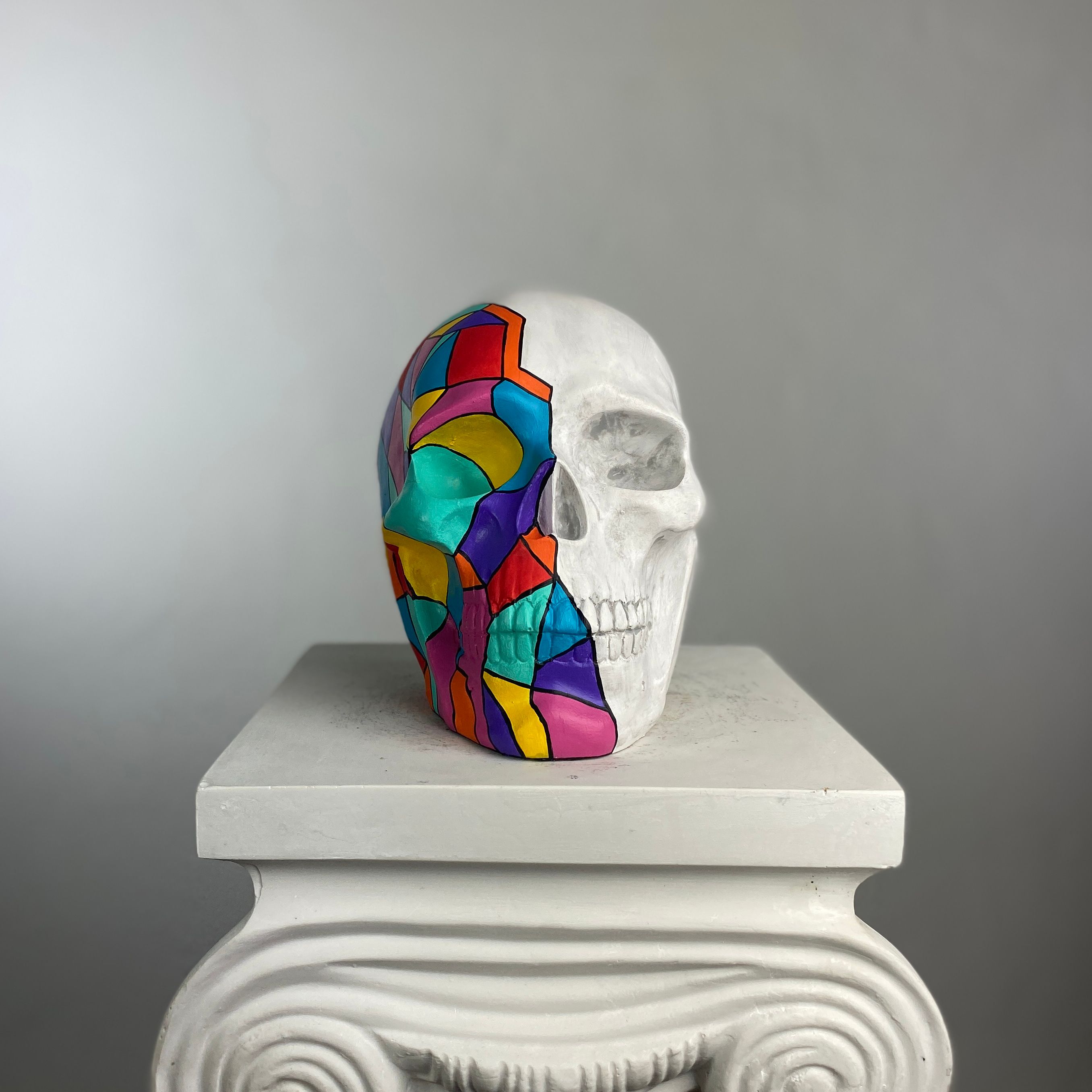 Skull Cubic Heykel