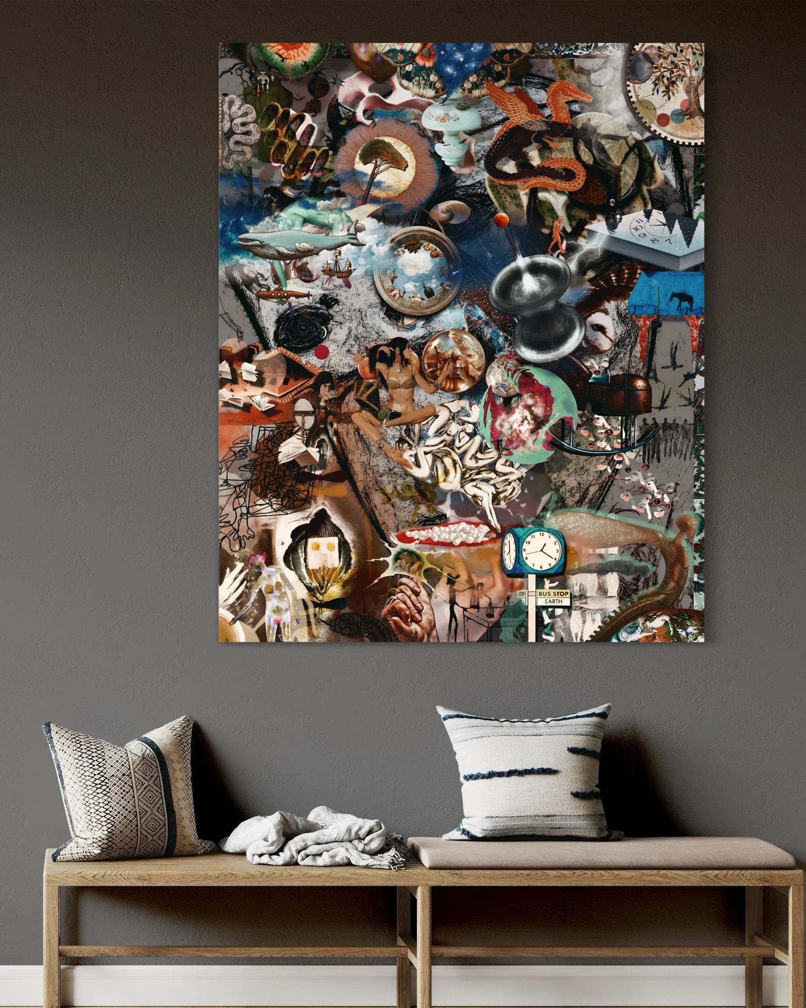 Bus Stop Earth Tablo