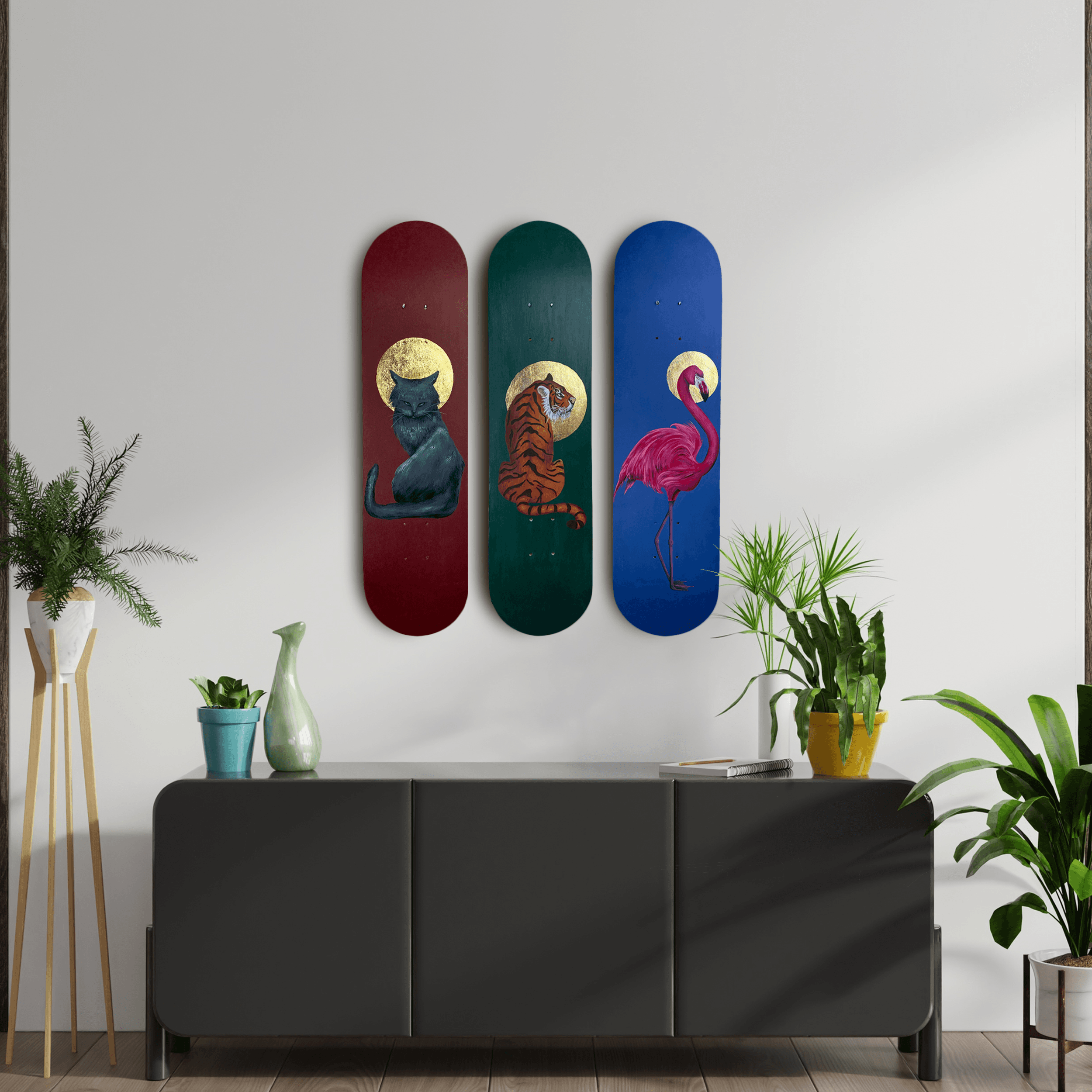 Holy Animals Kaykay Duvar Dekoru - 3'lü Set