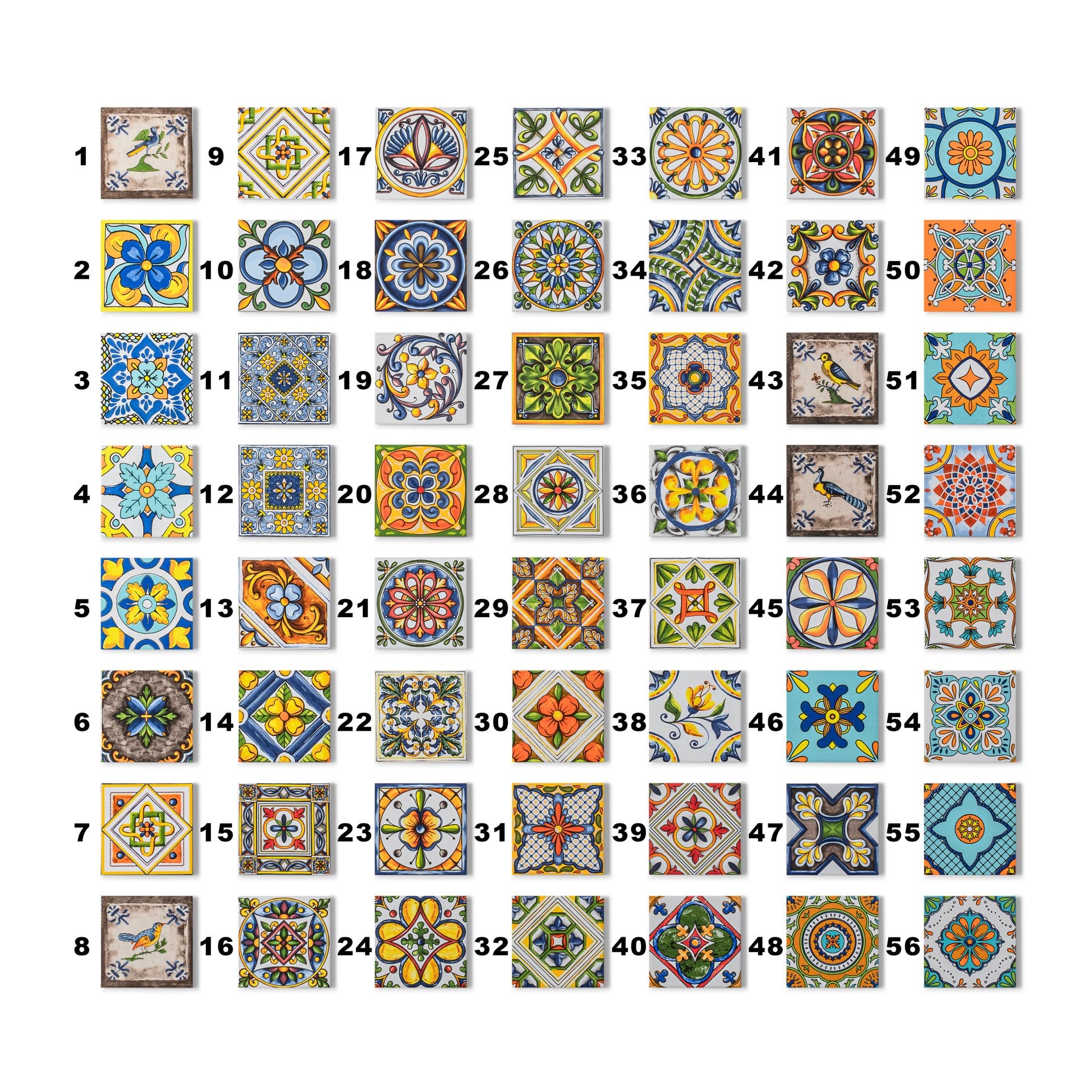 Meksika Çinili Saksı - 6x2 Çinili
