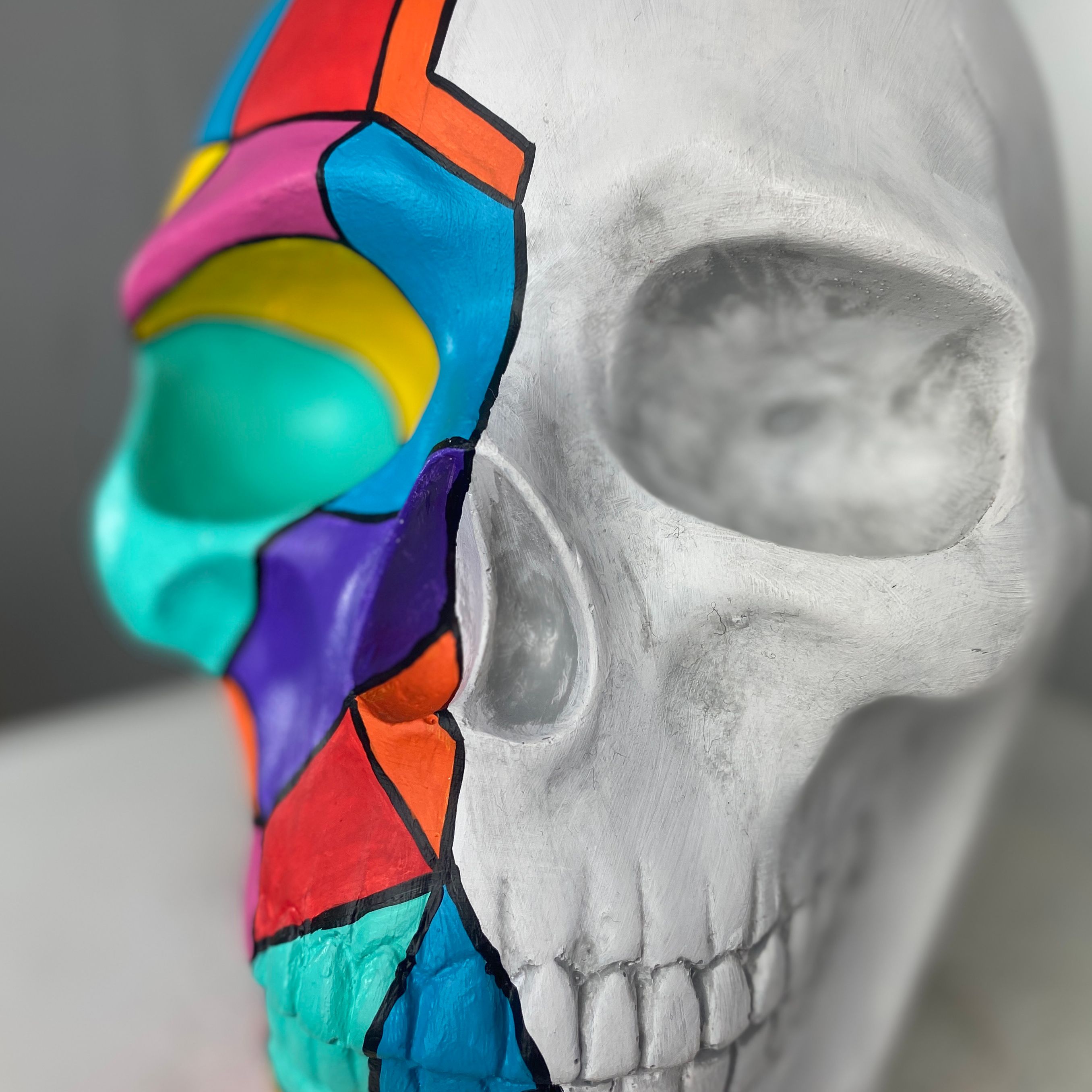 Skull Cubic Heykel