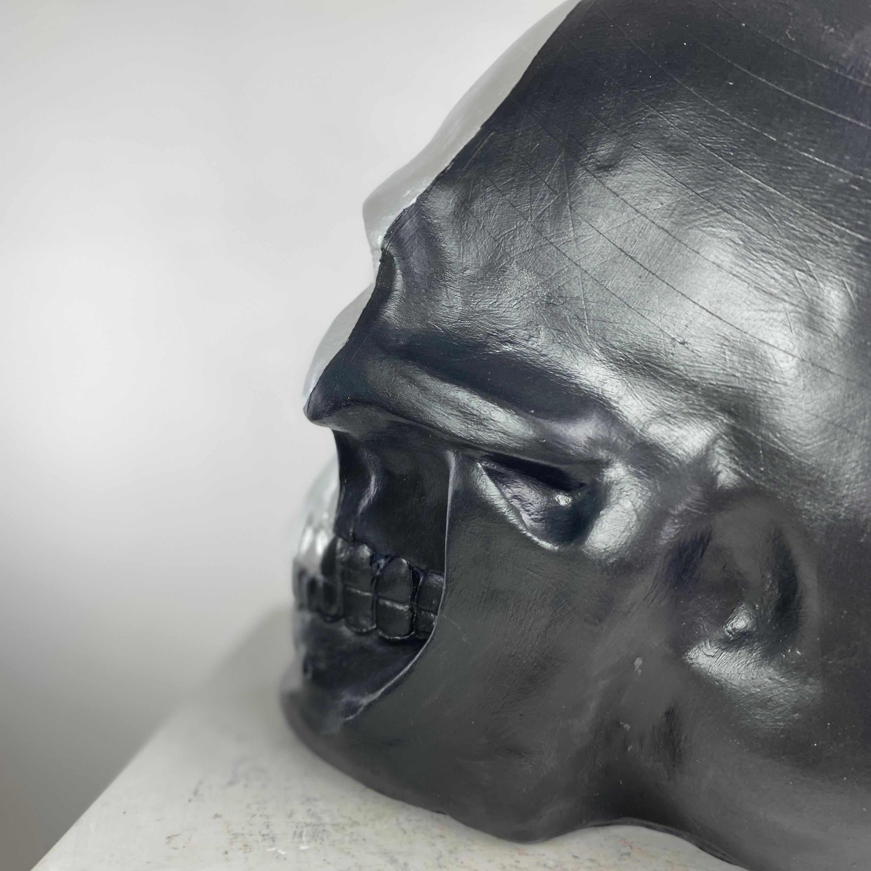 Skull Silver Curtain Heykel