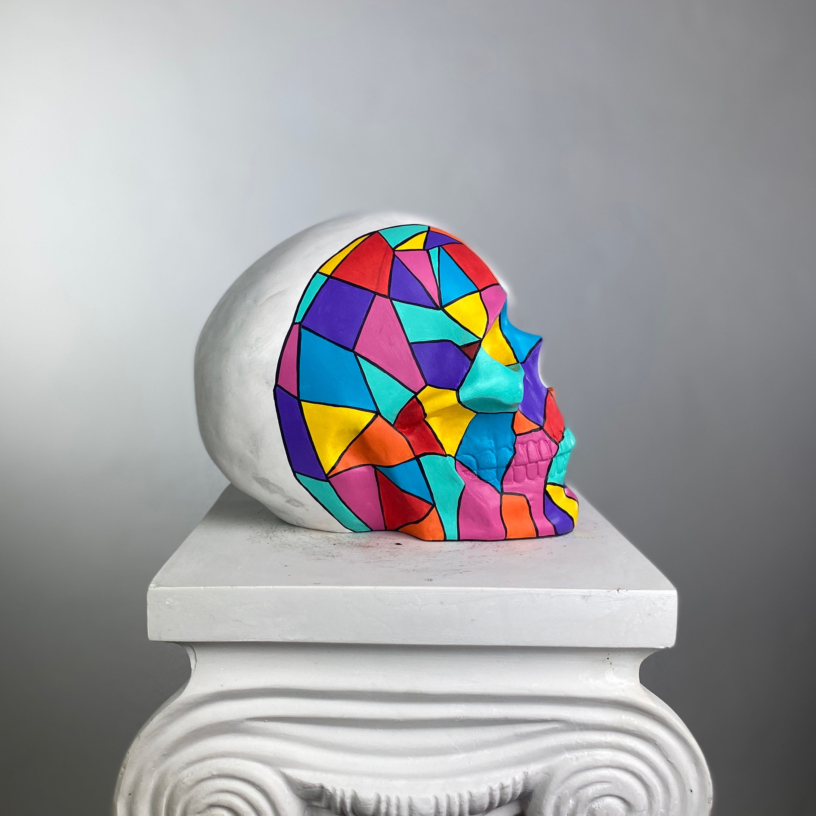 Skull Cubic Heykel