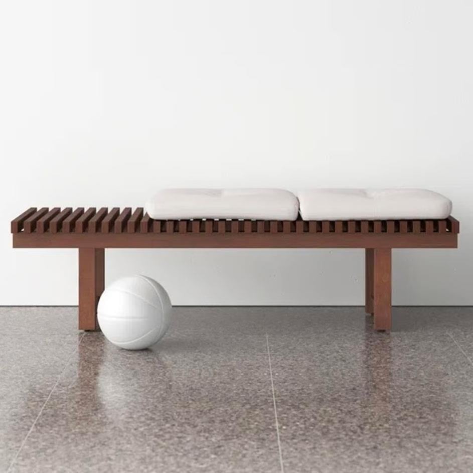 Doğal Ahşap Izgaralı Bench