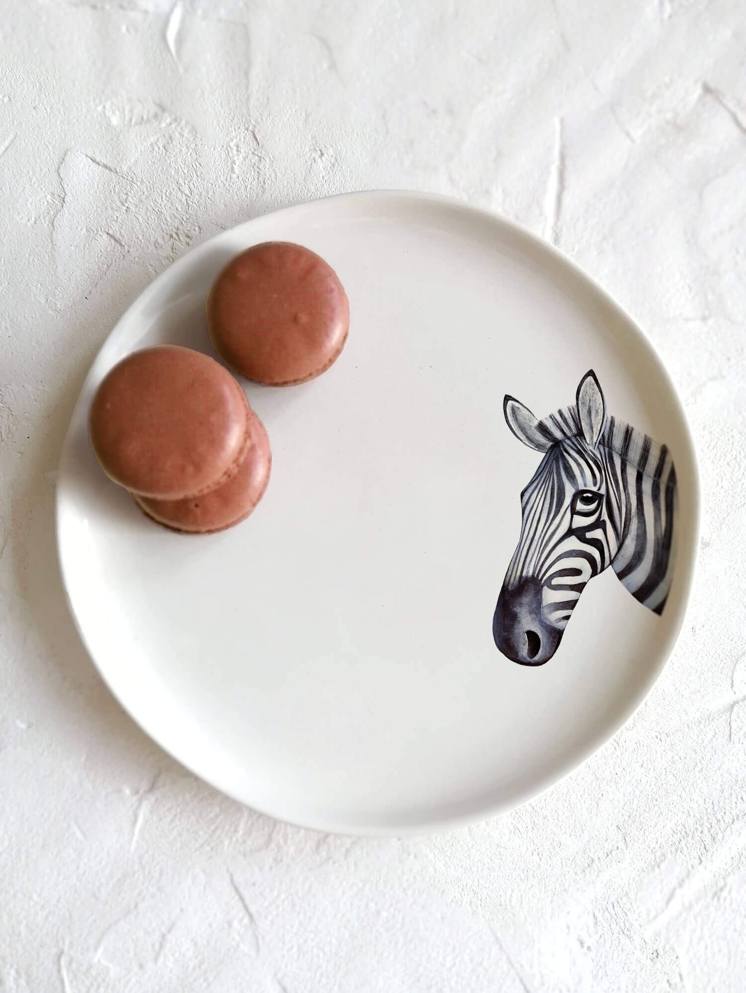 Minimal Hayvan Tabak - Zebra