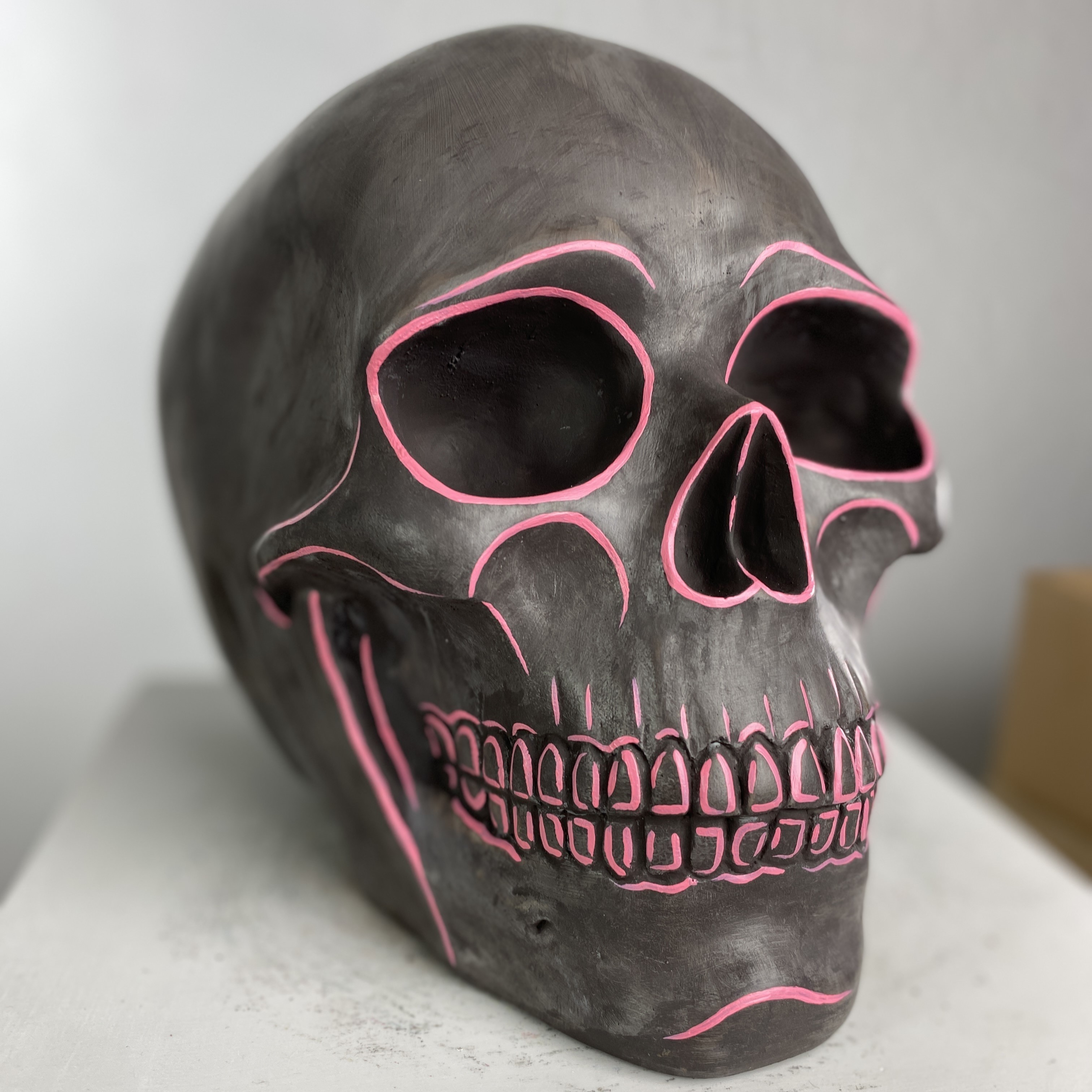Skull Neon Heykel