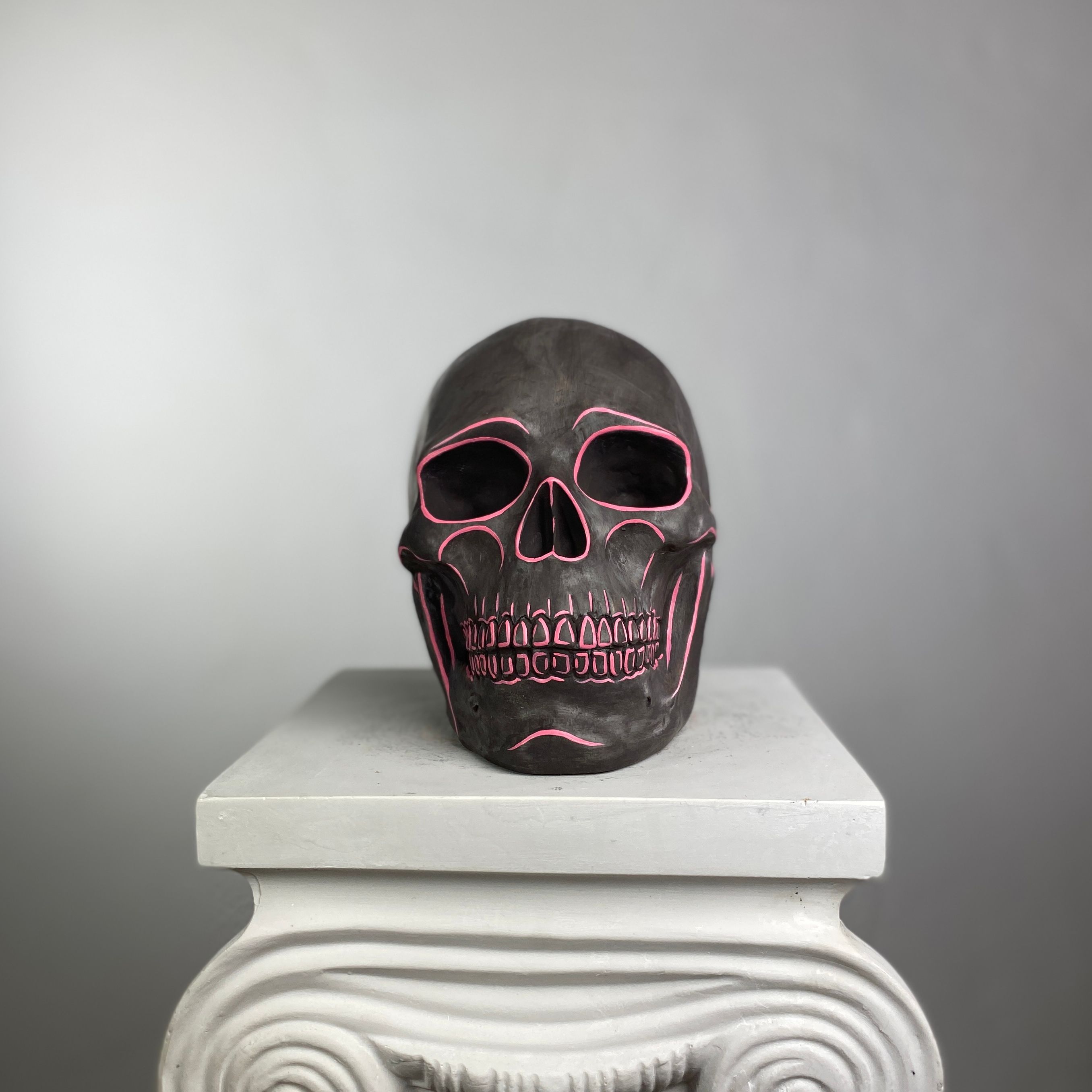 Skull Neon Heykel