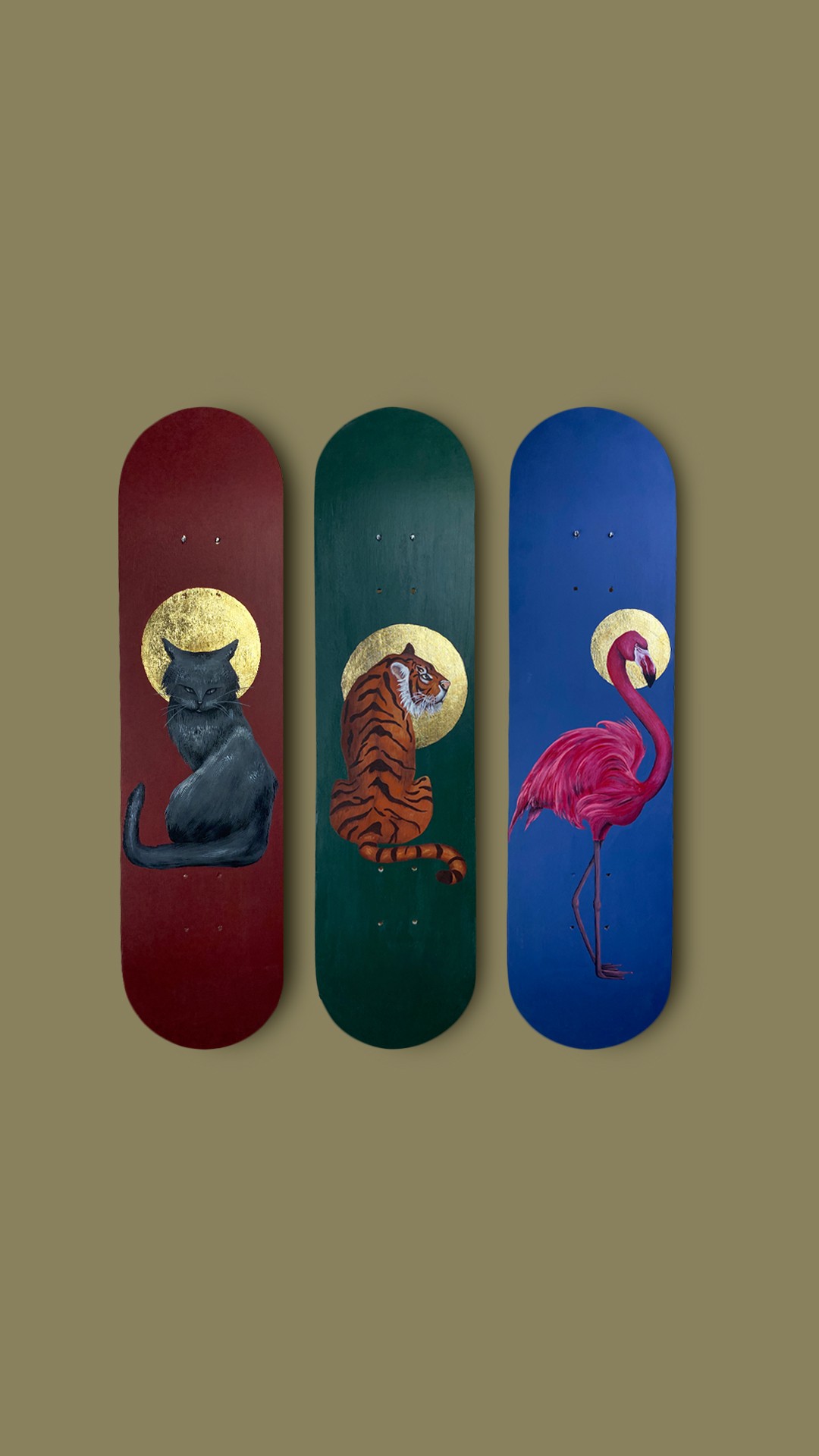 Holy Animals Kaykay Duvar Dekoru - 3'lü Set