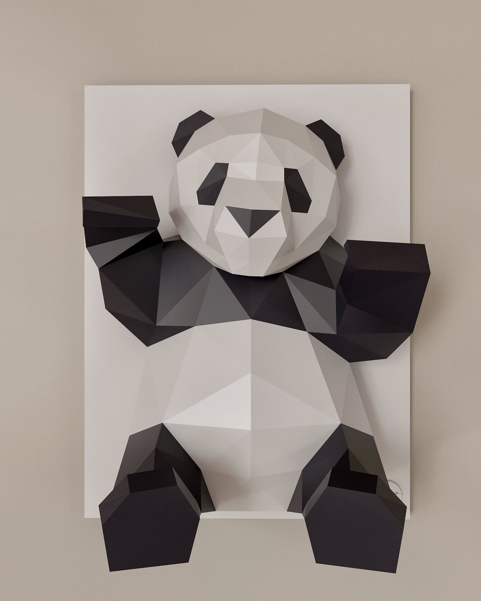 Panda Duvar Panosu