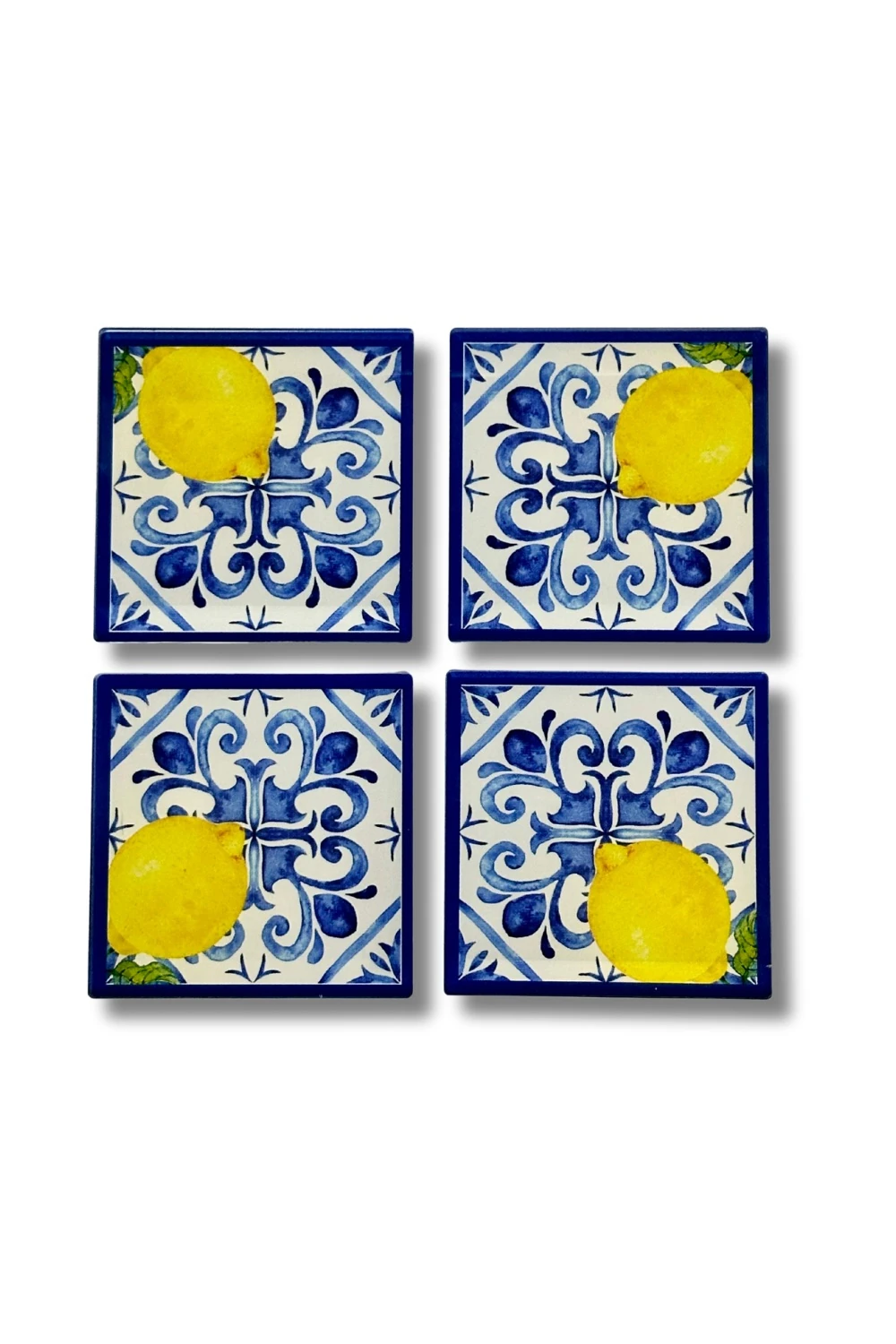 Limoncello Bardak Altlığı 4'lü Set