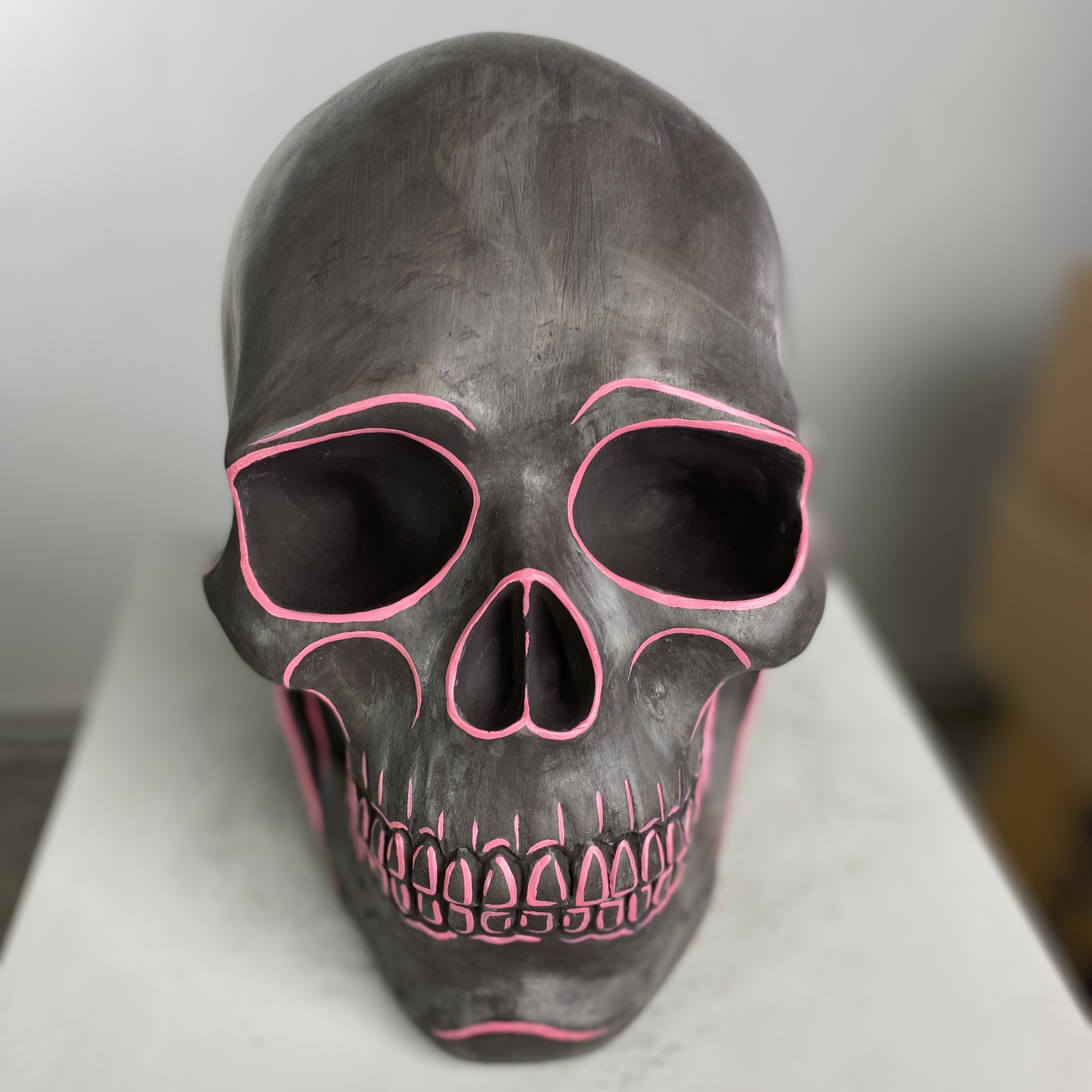 Skull Neon Heykel