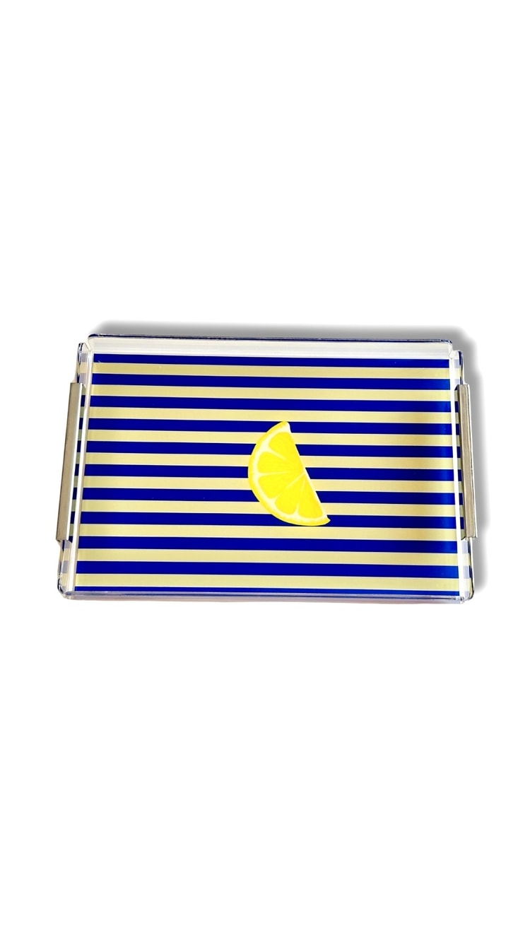 Lemon Twist Blue Tepsi