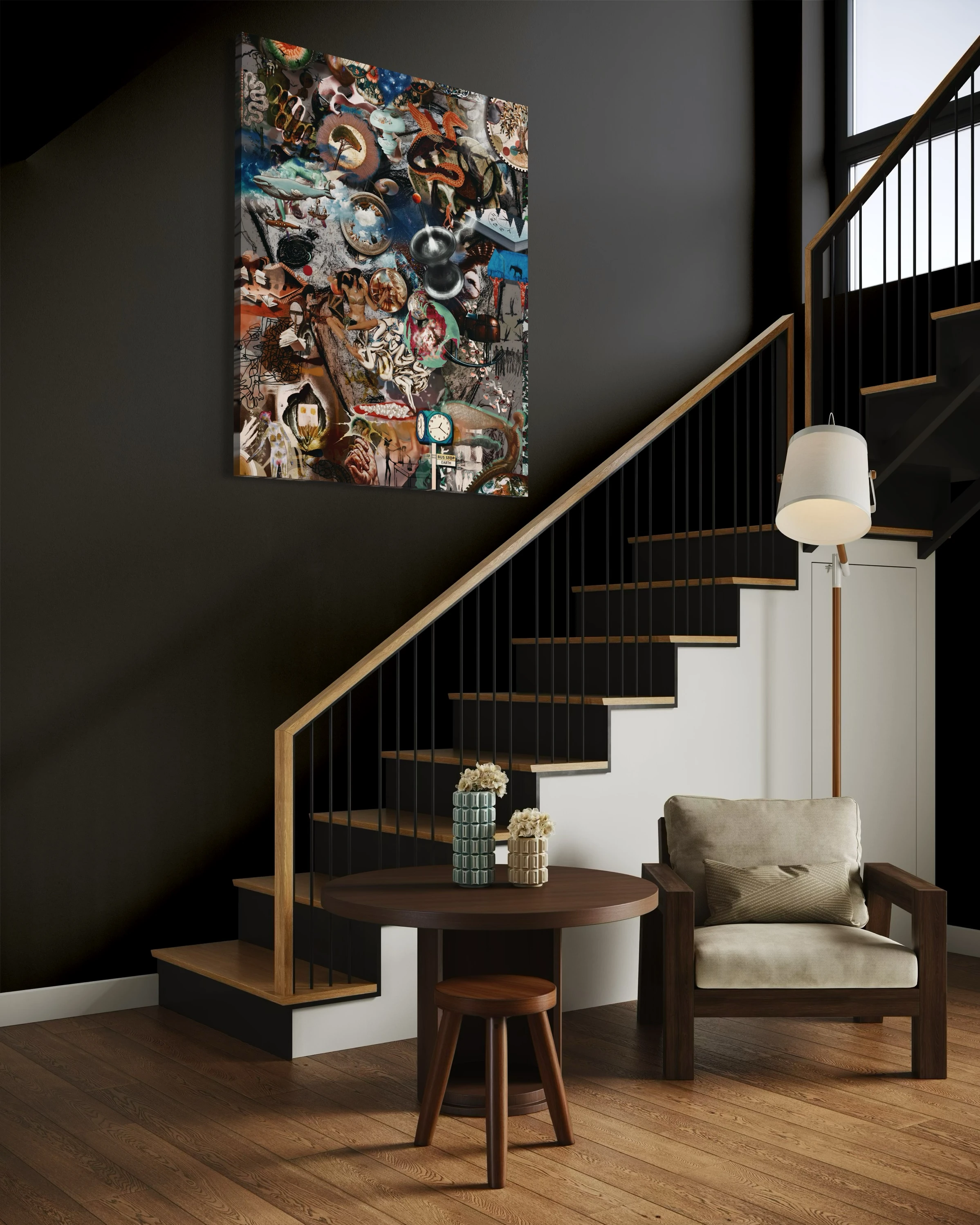 Bus Stop Earth Tablo