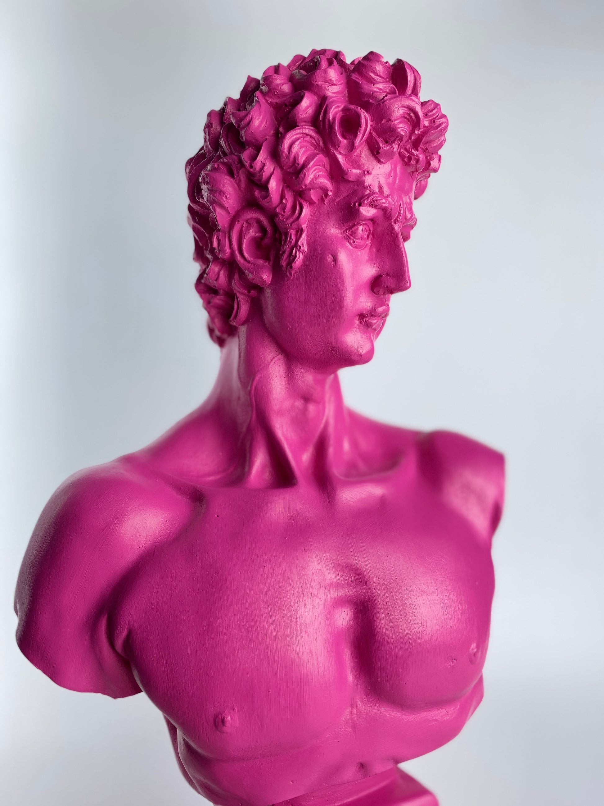 David Dark Pink Büyük Heykel