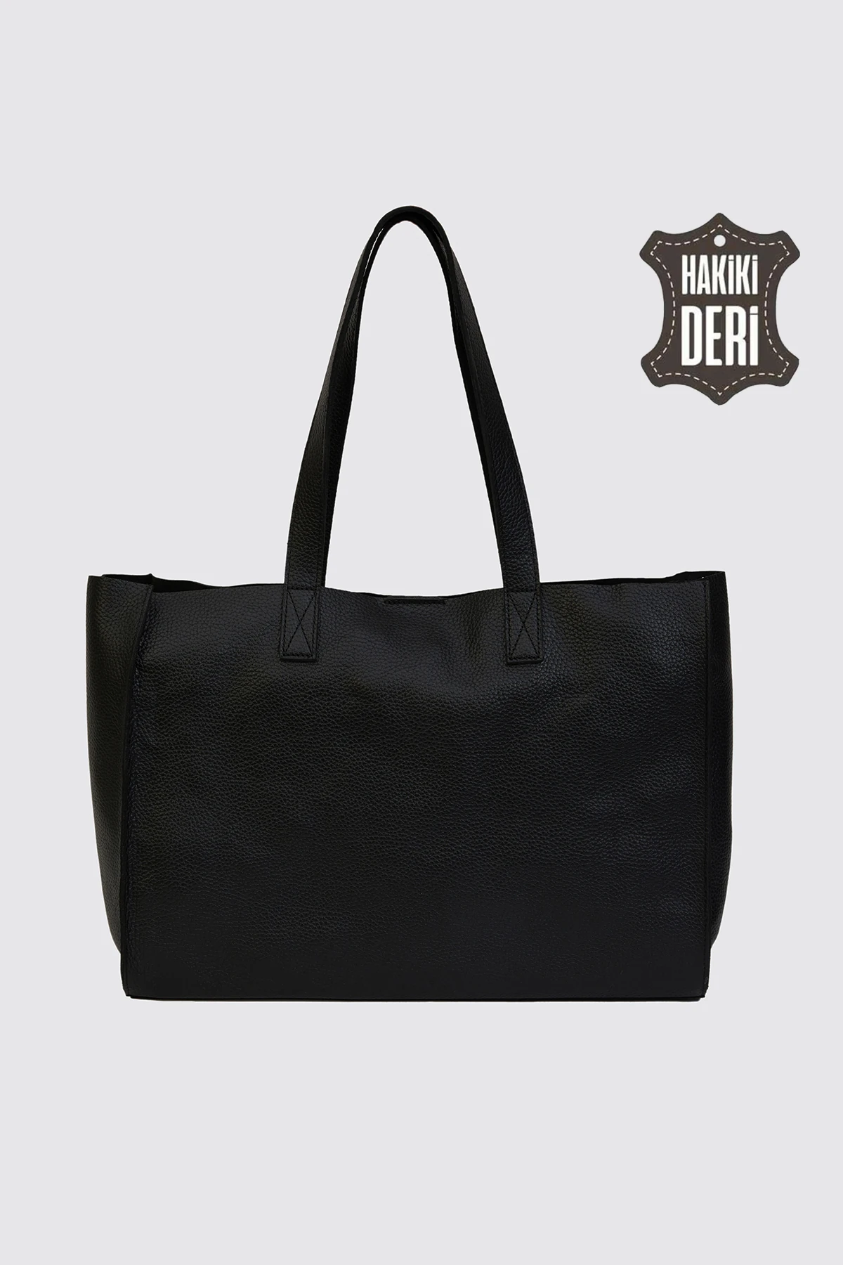 City Tote Hakiki Deri Omuz Çantası SMR9182