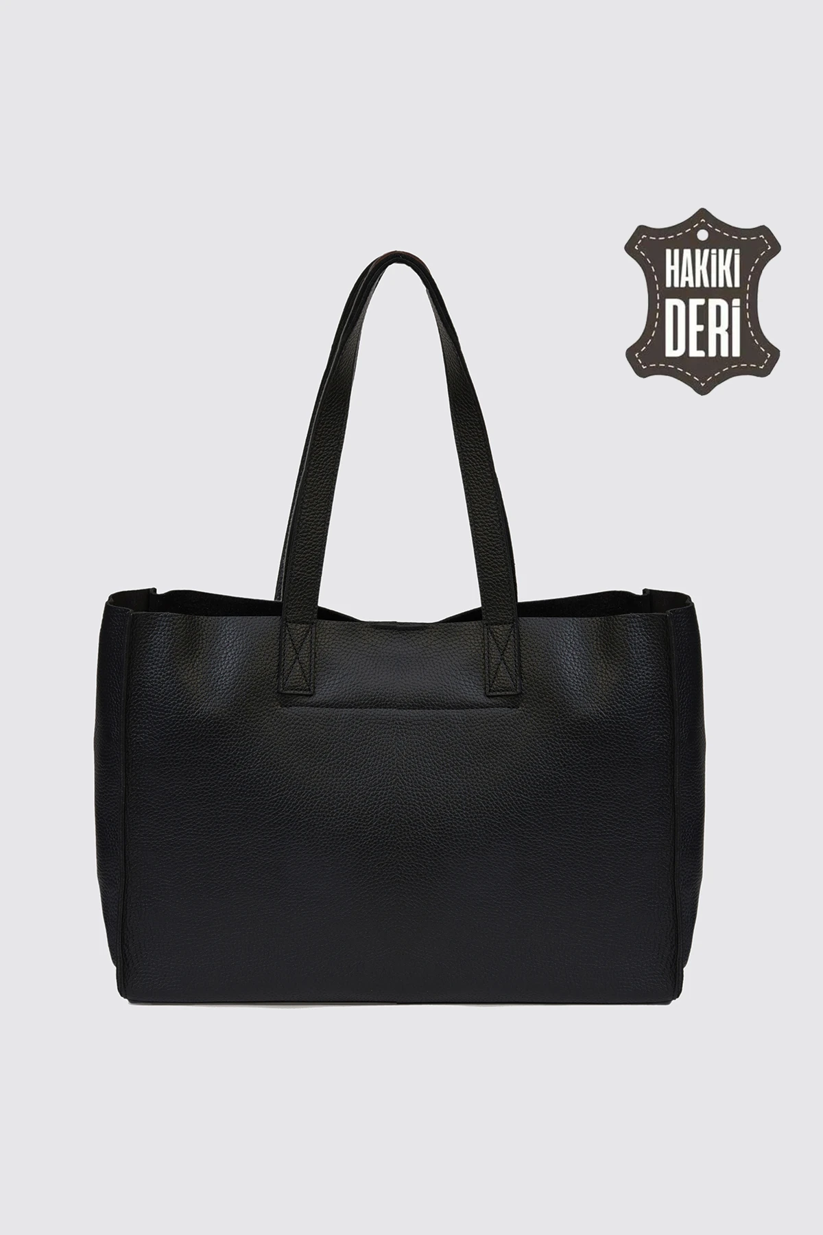 City Tote Hakiki Deri Omuz Çantası SMR9182