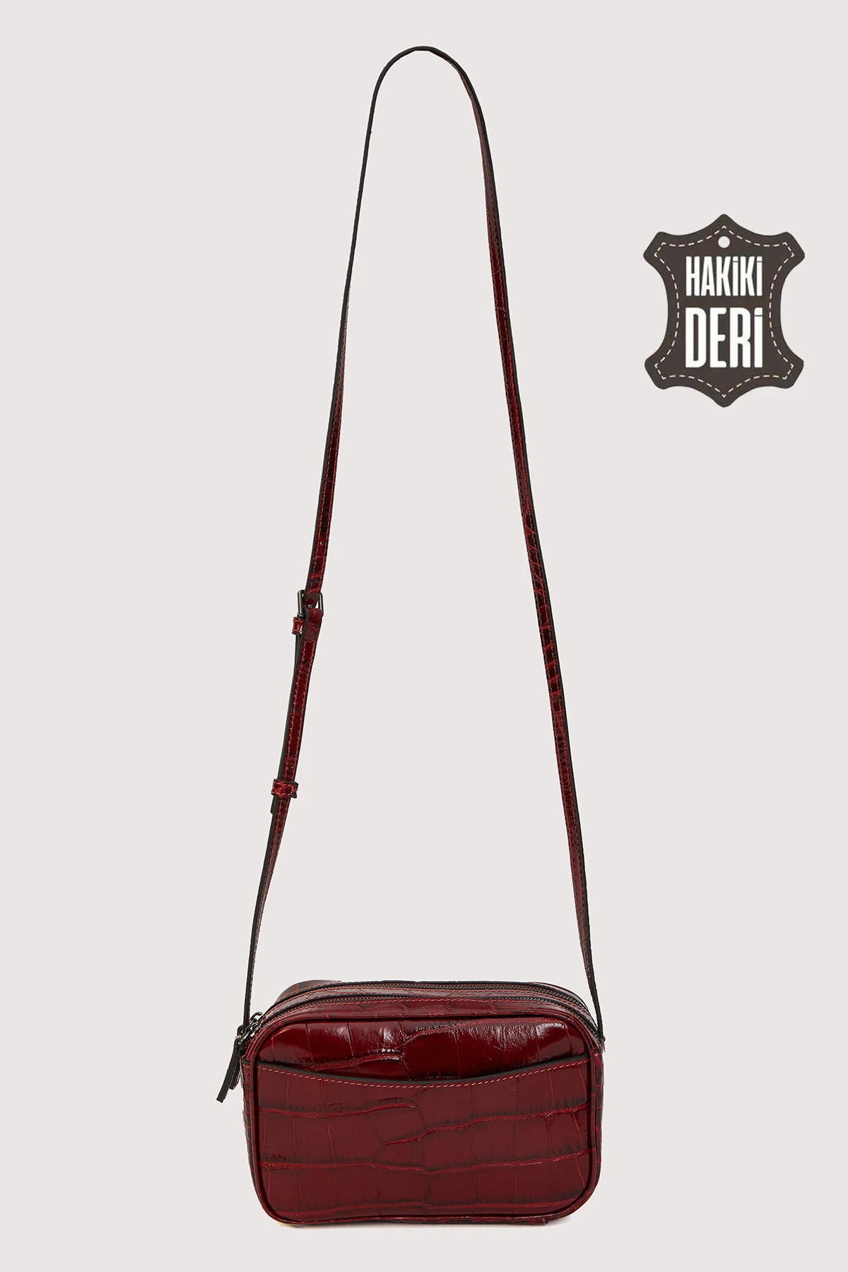 Hakiki Deri Kadın Çapraz Omuz Çantası SMR8975