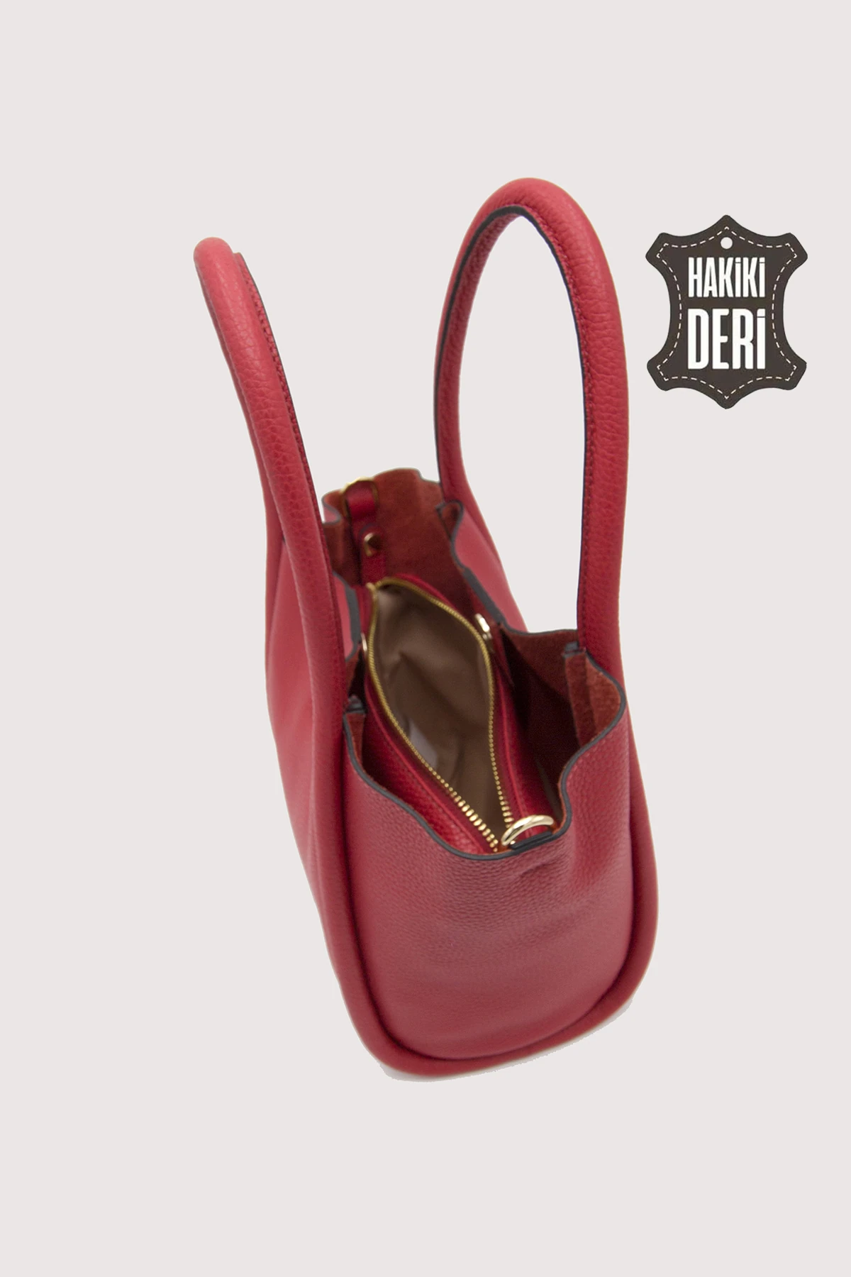 Hakiki Deri Kadın Organizerlı El Çantası SMR9206