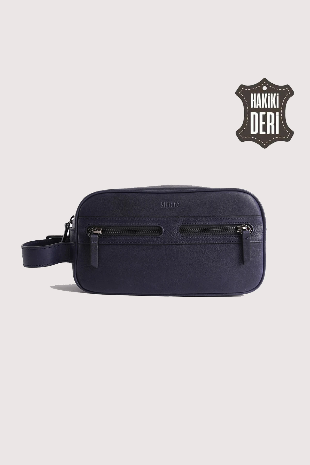 Hakiki Deri Erkek Takım Çantası SMR8518 - Lacivert