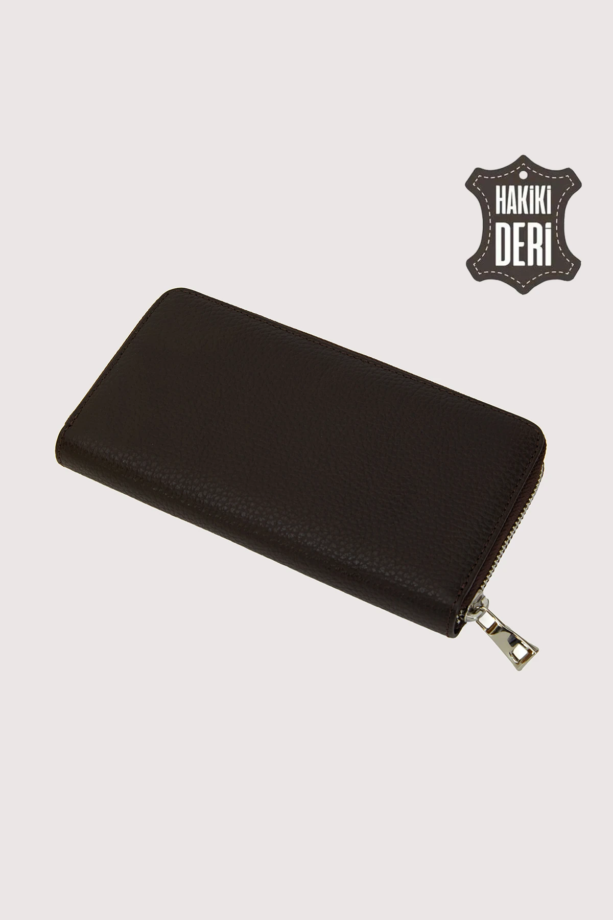 Hakiki Deri Kadın Büyük Boy Fermuarlı Cüzdan SMR5108 - Simore