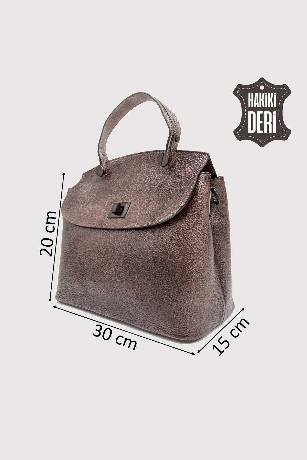 Vintage Hakiki Deri El Boyaması Kadın Kol Çantası SMR9069