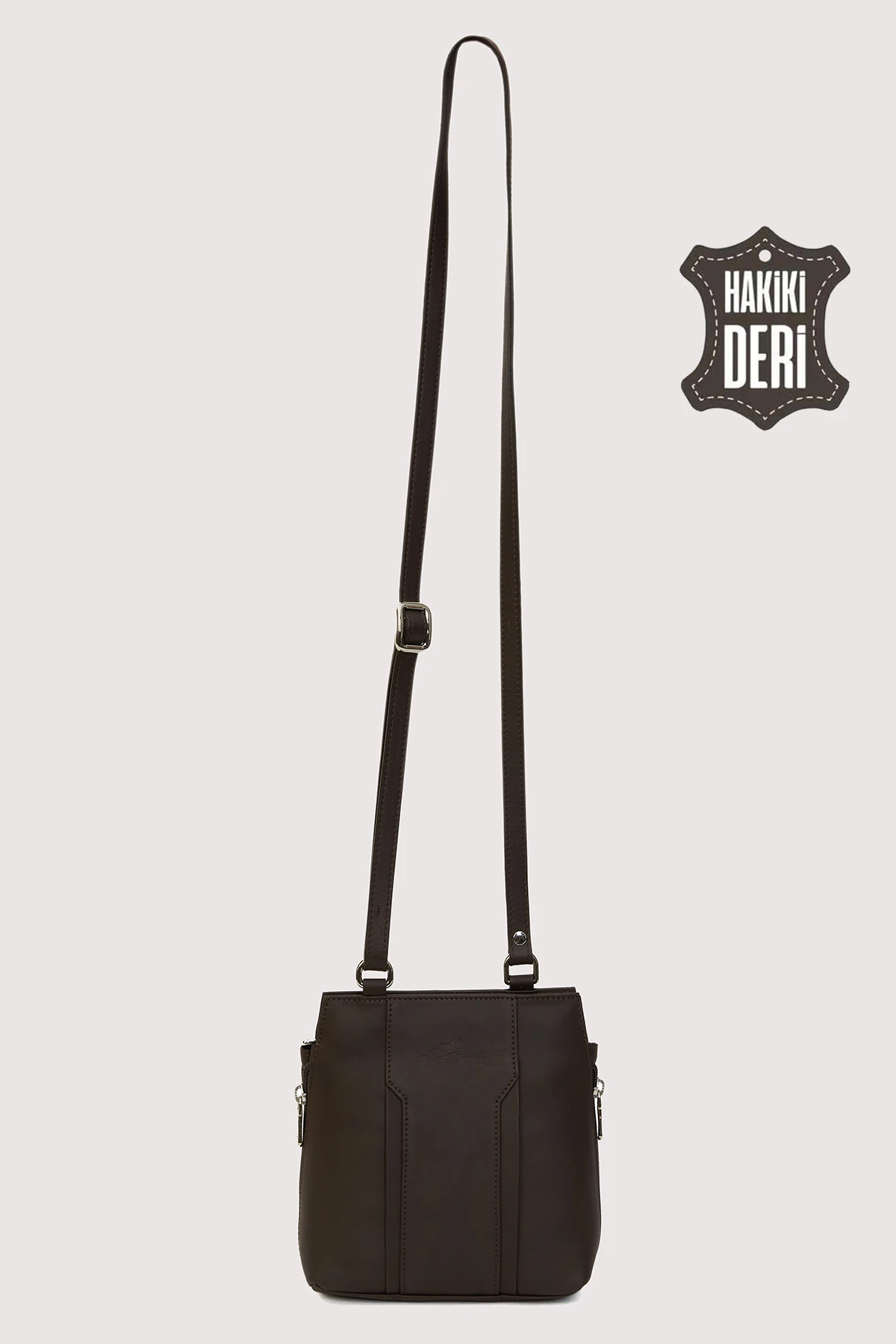 Hakiki Deri Kadın Deri Omuz Çantası Siyah SMR562 - Simore