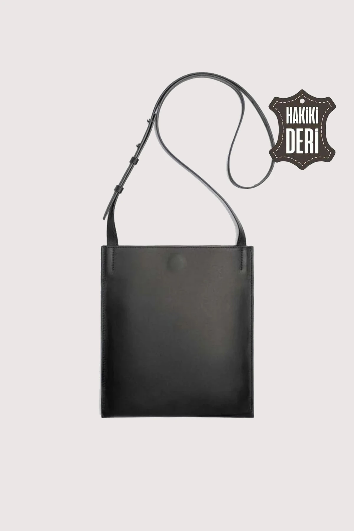 Hakiki Deri Kadın Omuz Çantası SMR8978 - Siyah