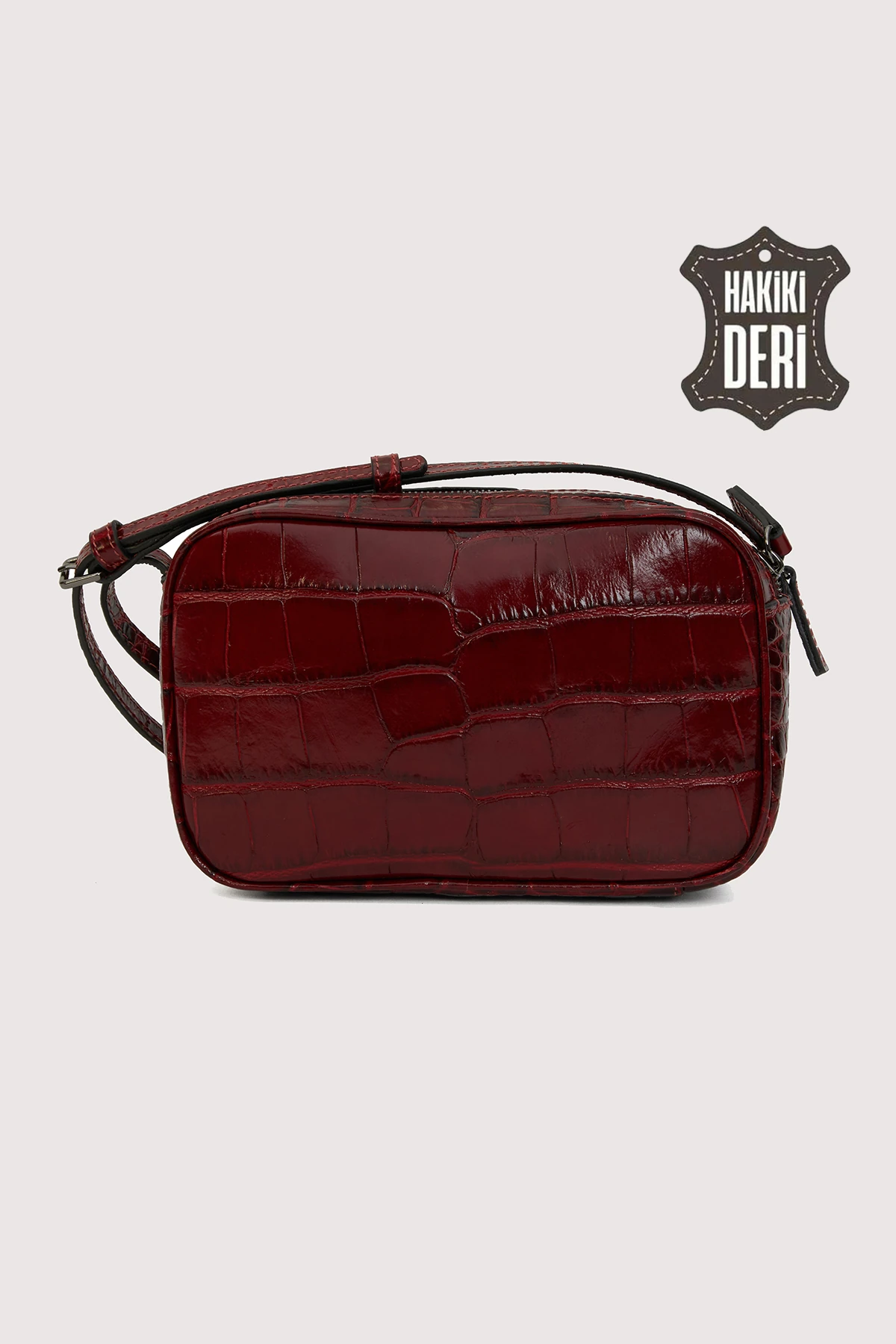 Hakiki Deri Kadın Çapraz Omuz Çantası SMR8975